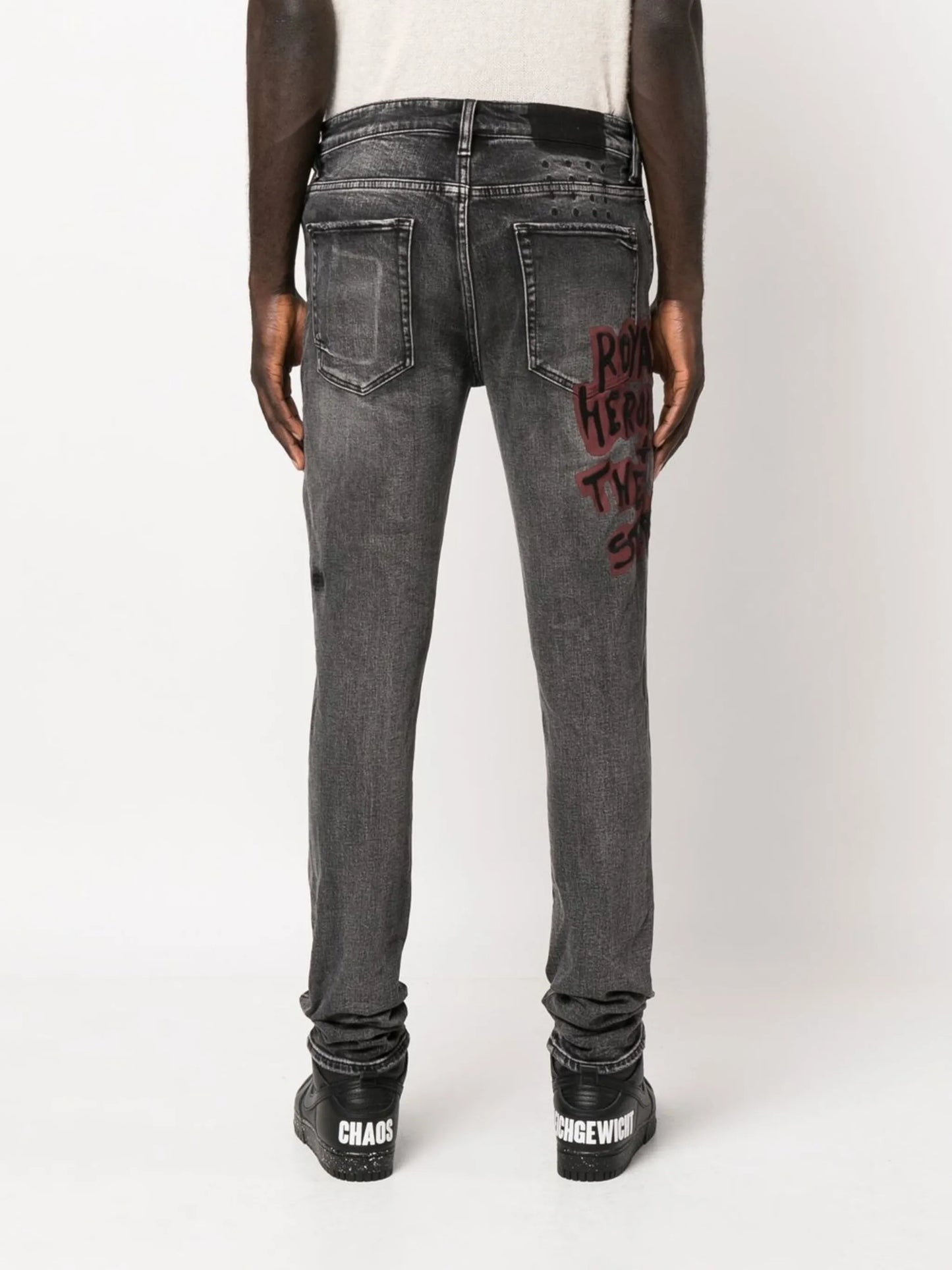 spray-paint Van Winkle skinny jeans