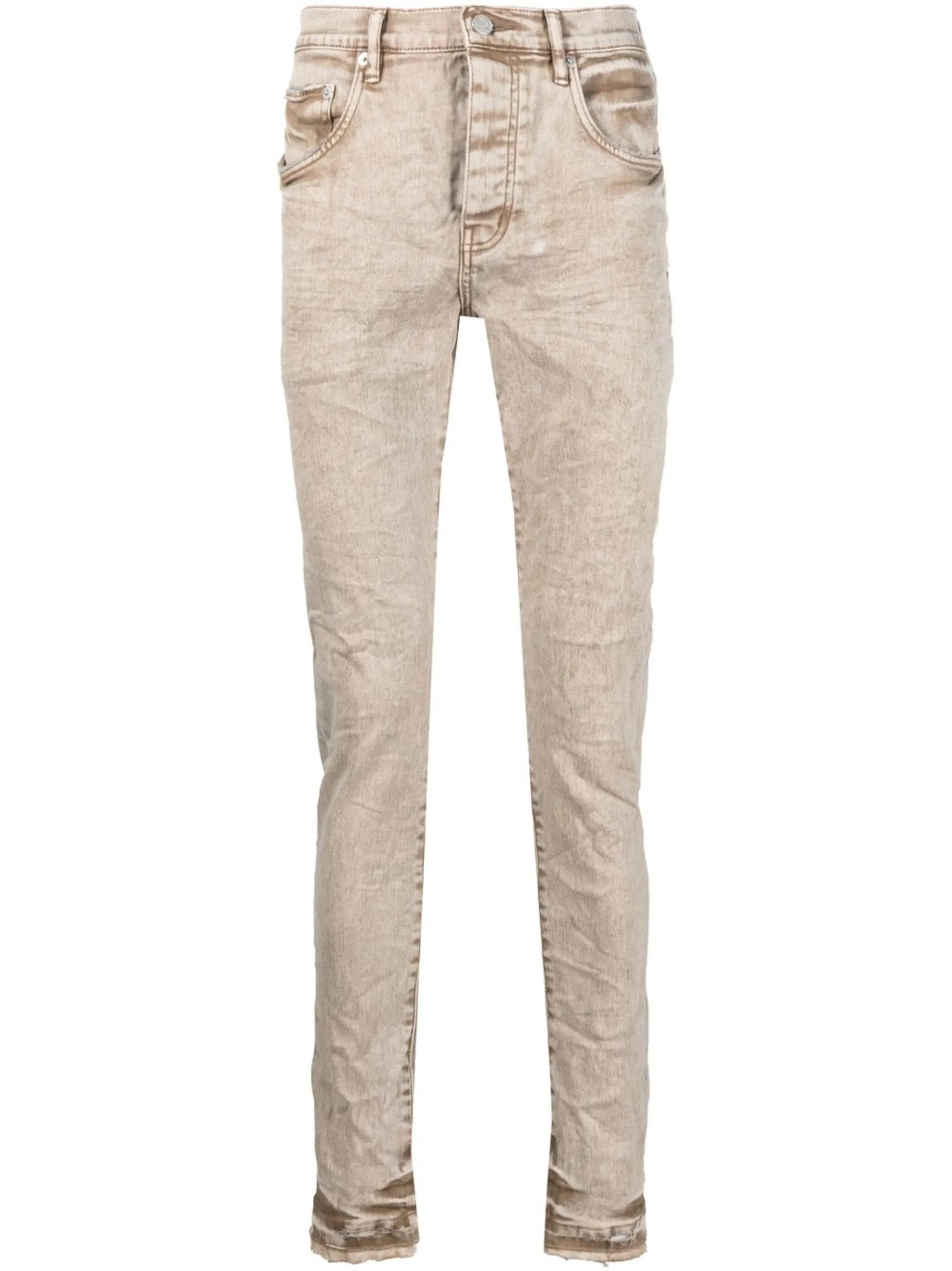stretch-cotton mid-rise jeans