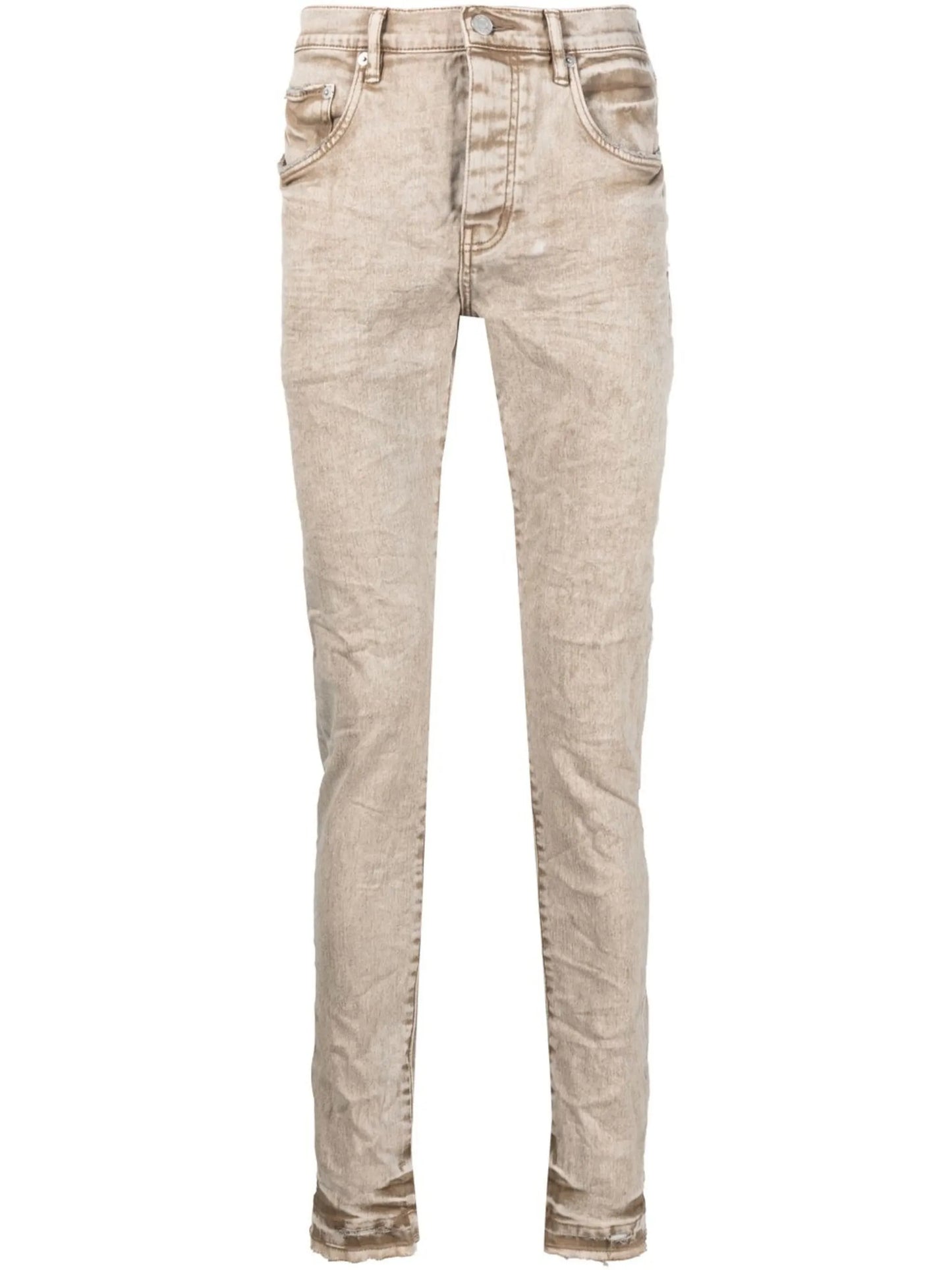 stretch-cotton mid-rise jeans