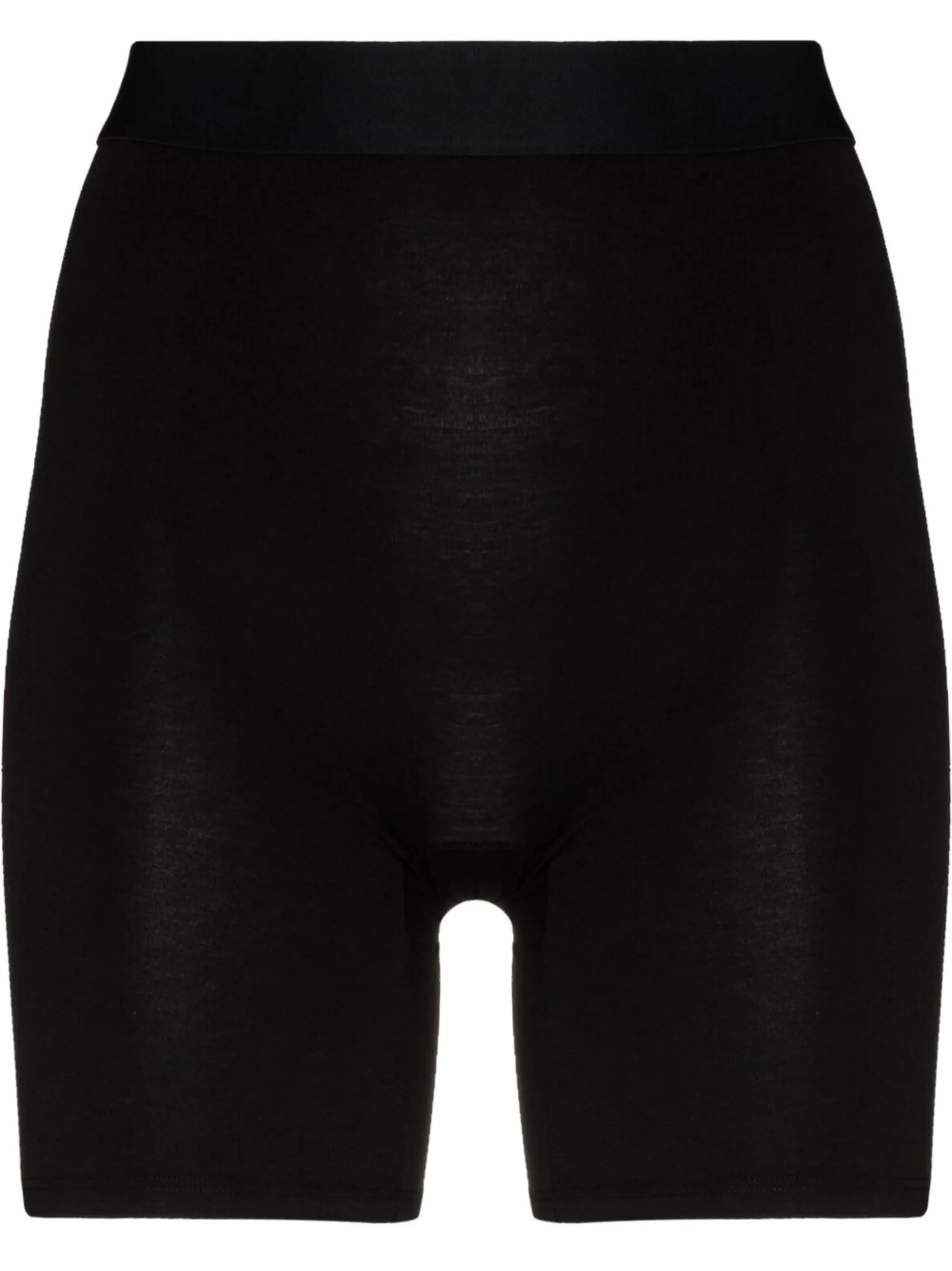 high-waisted stretch shorts