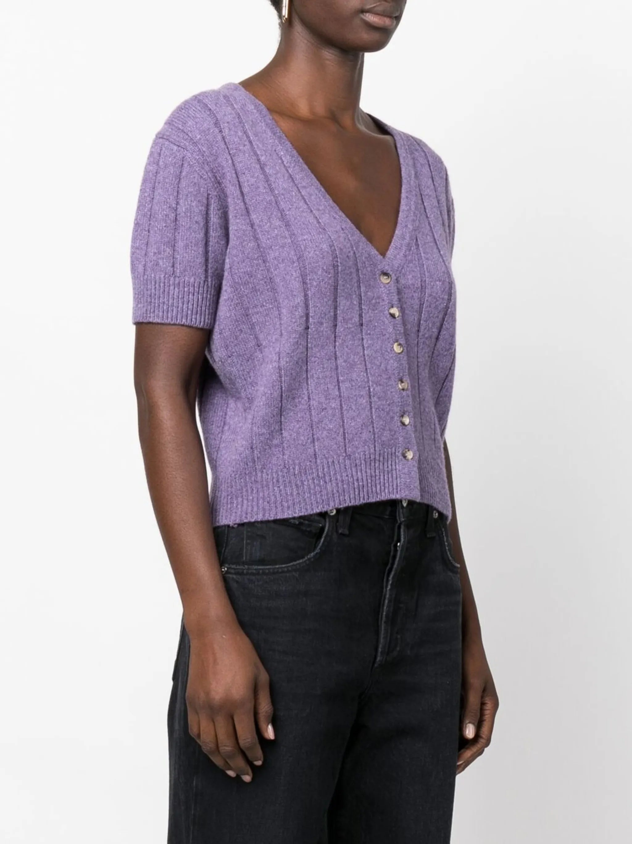 Maryam short-sleeved knit cardigan