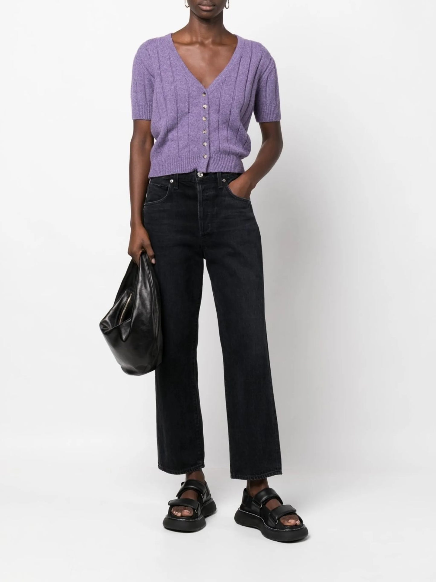 Maryam short-sleeved knit cardigan