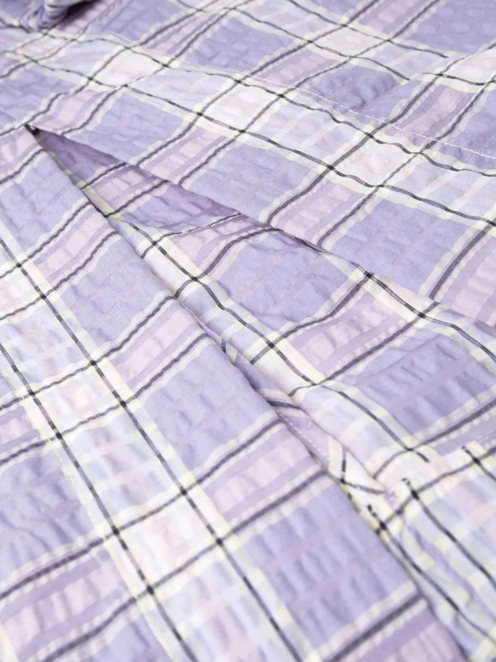 checked draped midi dress