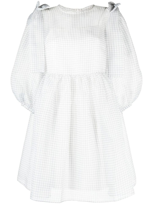 bow-detail short-sleeve dress