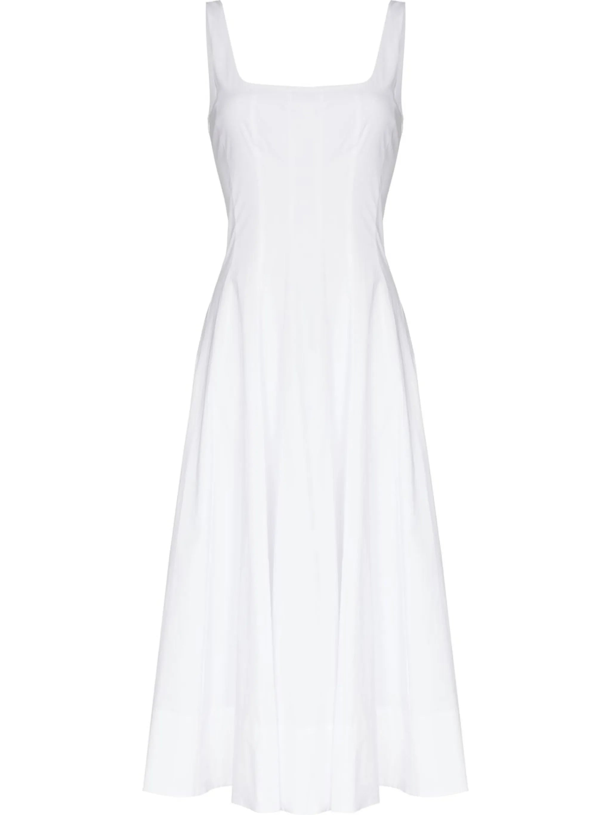 scoop-neck sleeveless dress