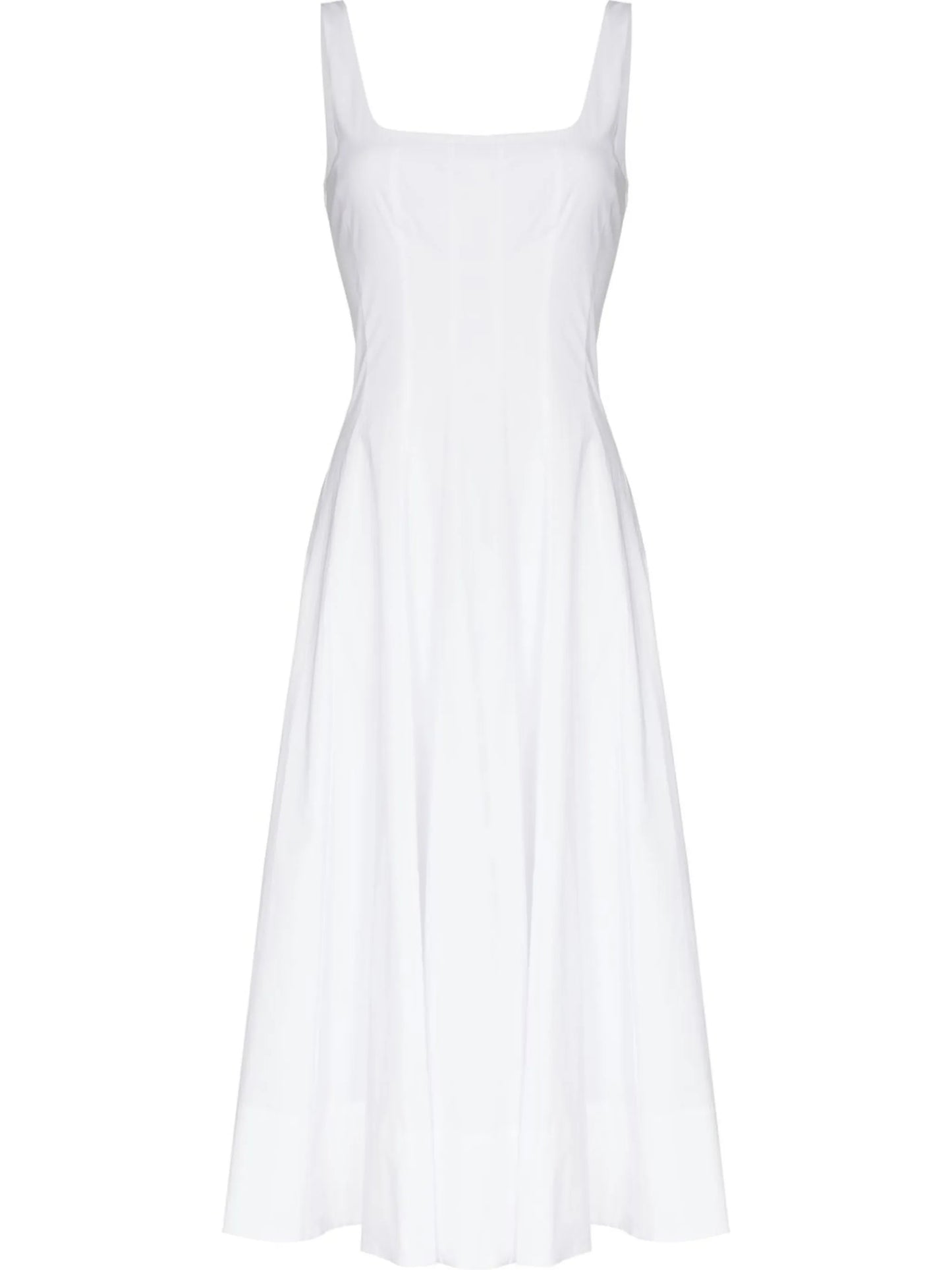 scoop-neck sleeveless dress