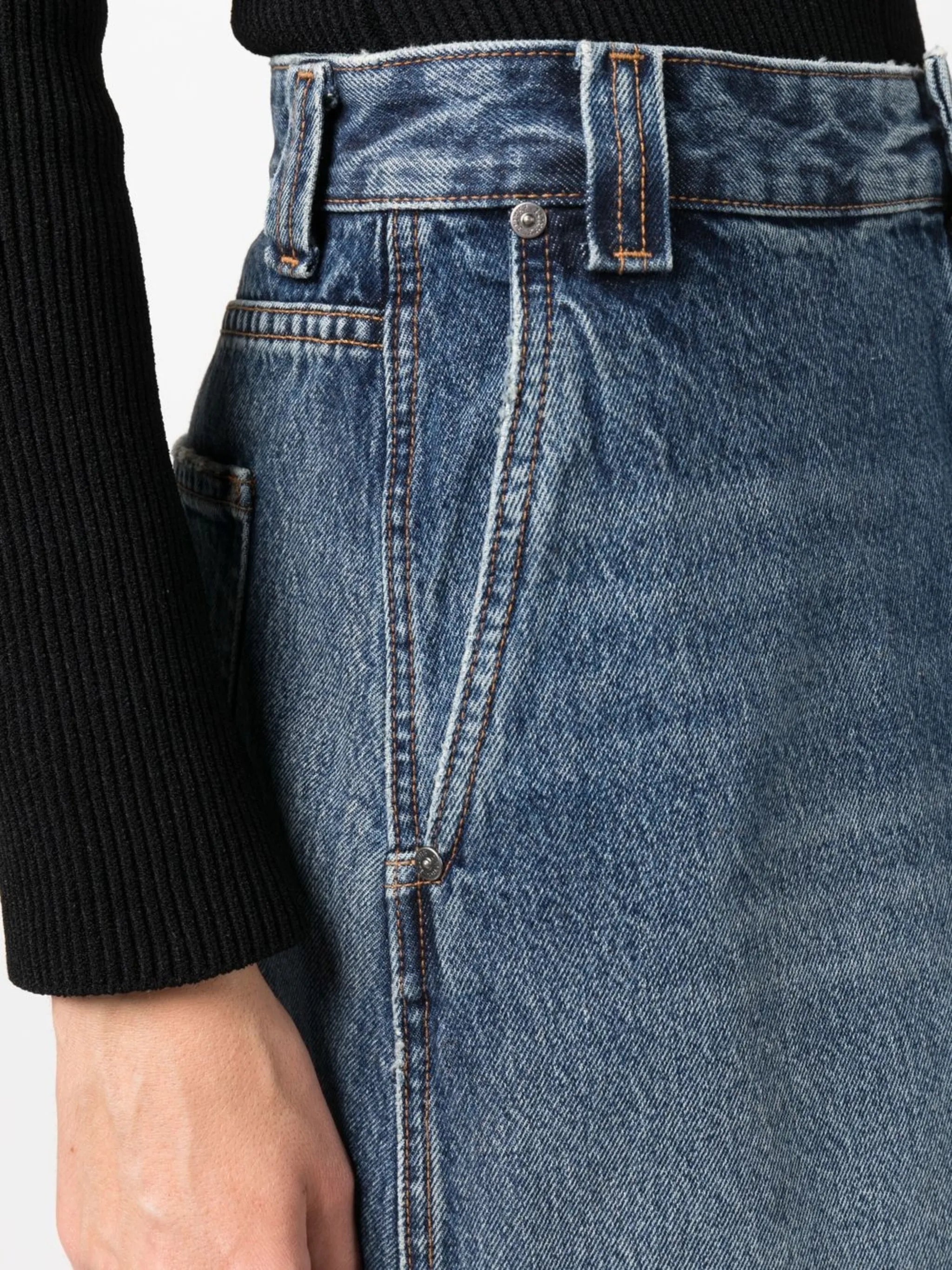 Charlene denim midi skirt