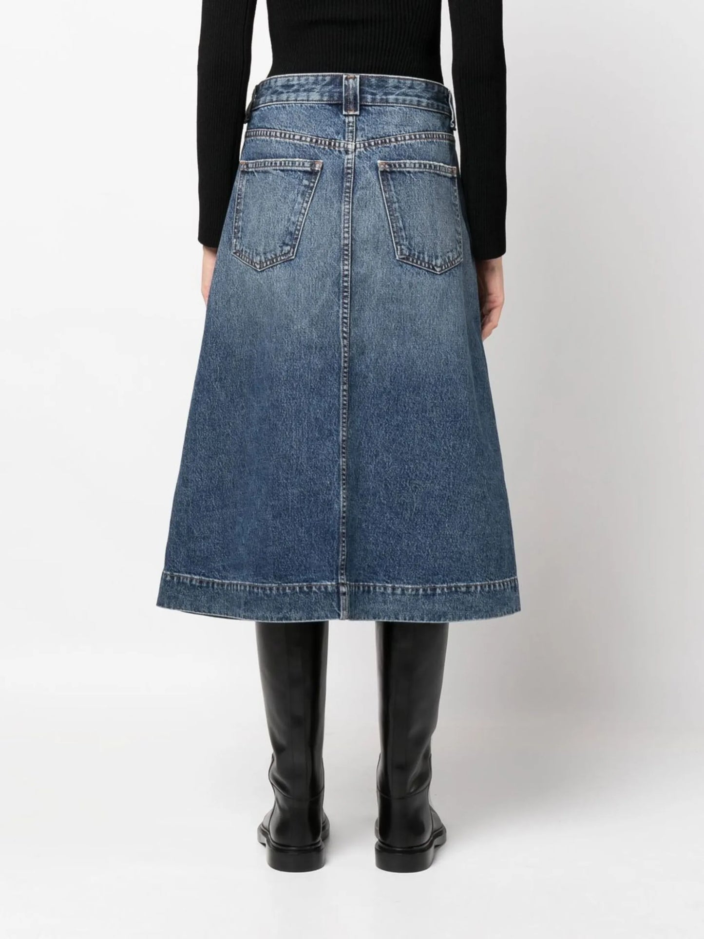Charlene denim midi skirt