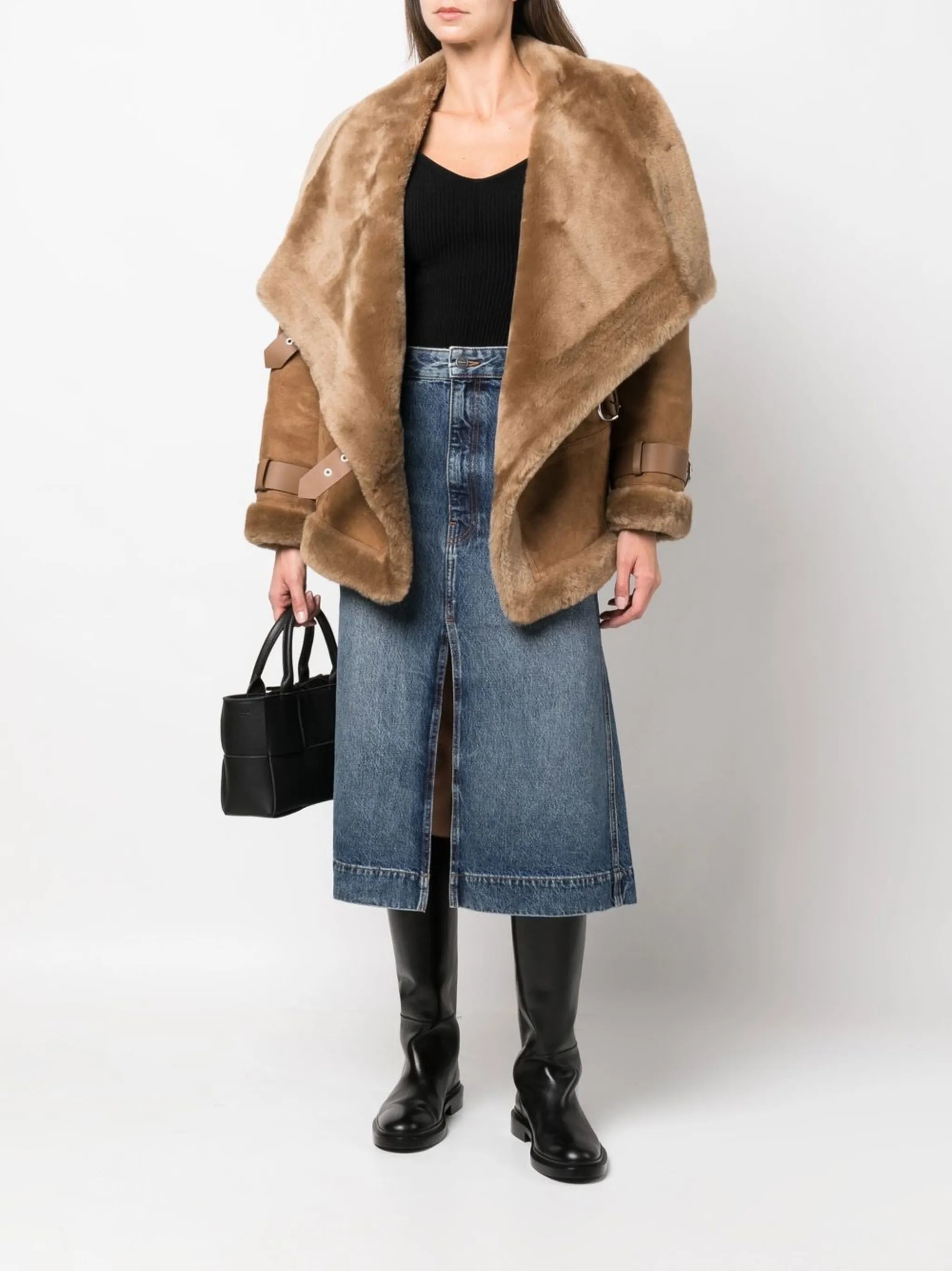 Charlene denim midi skirt