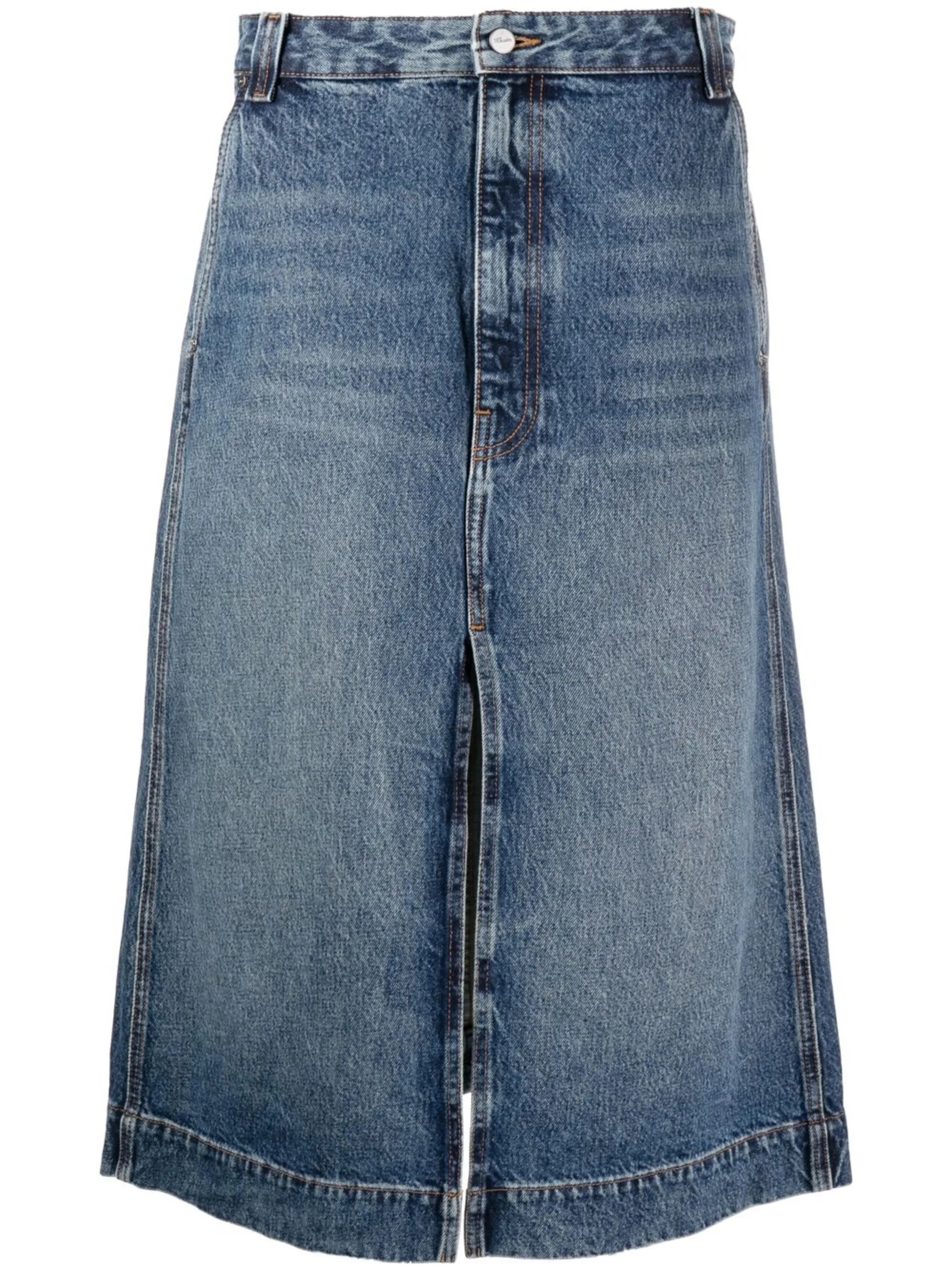 Charlene denim midi skirt