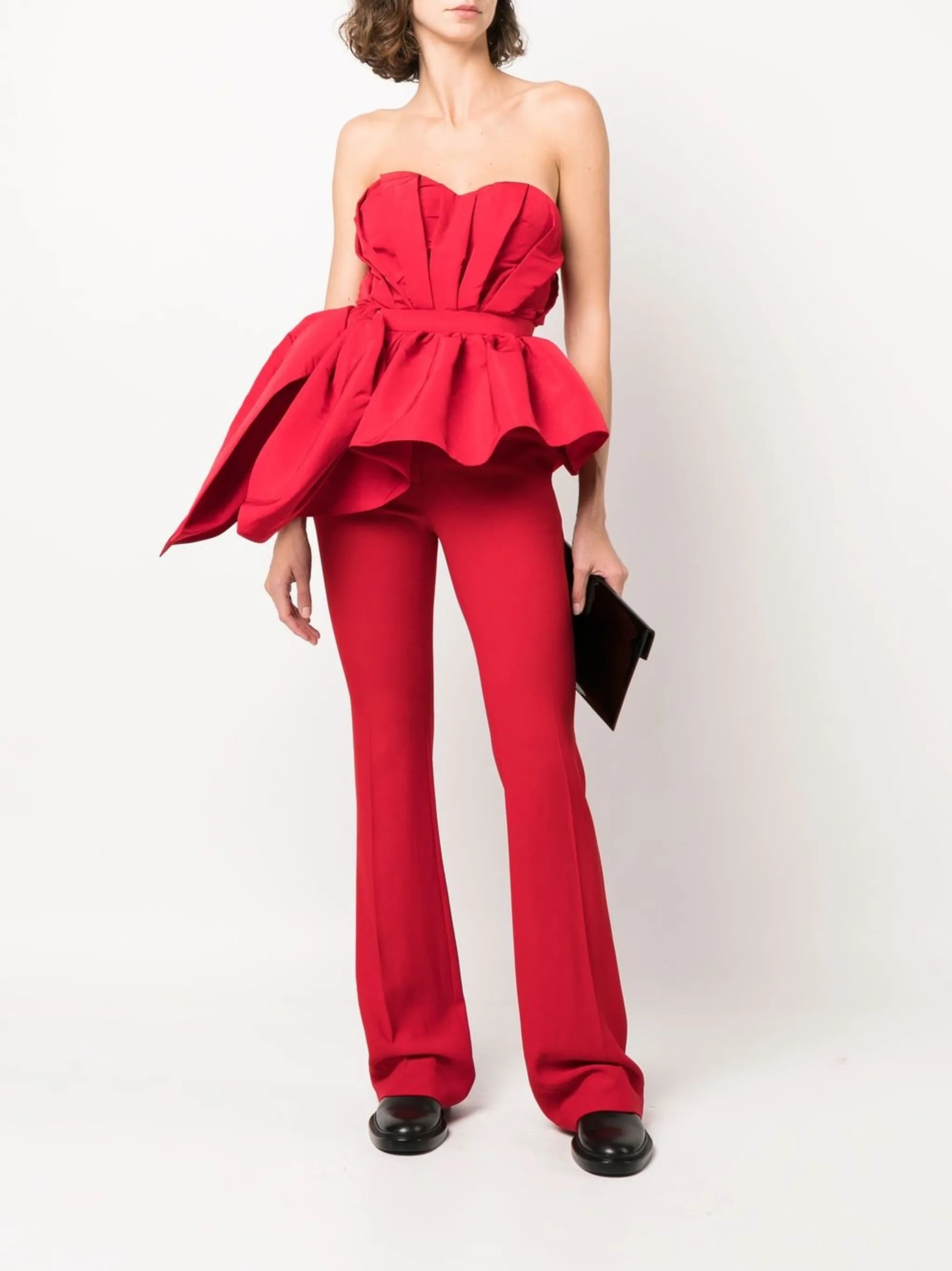 bootcut tailored trousers