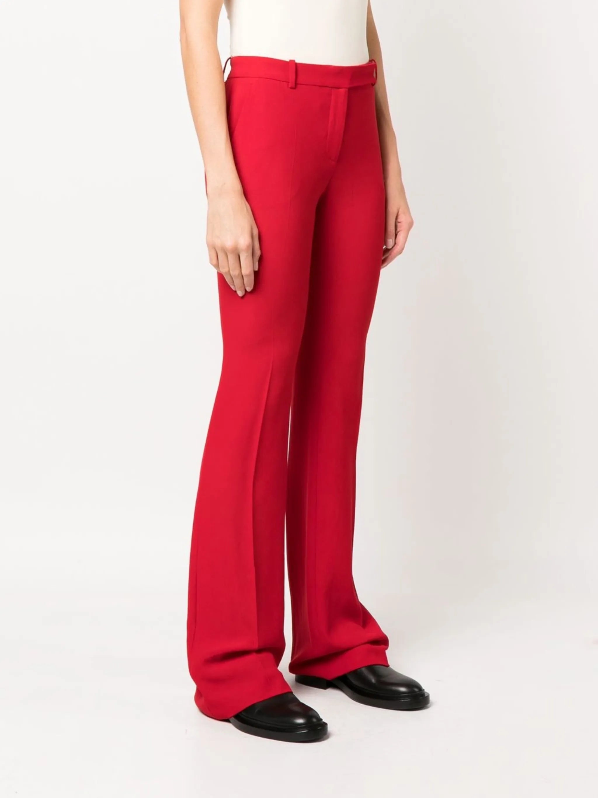 bootcut tailored trousers