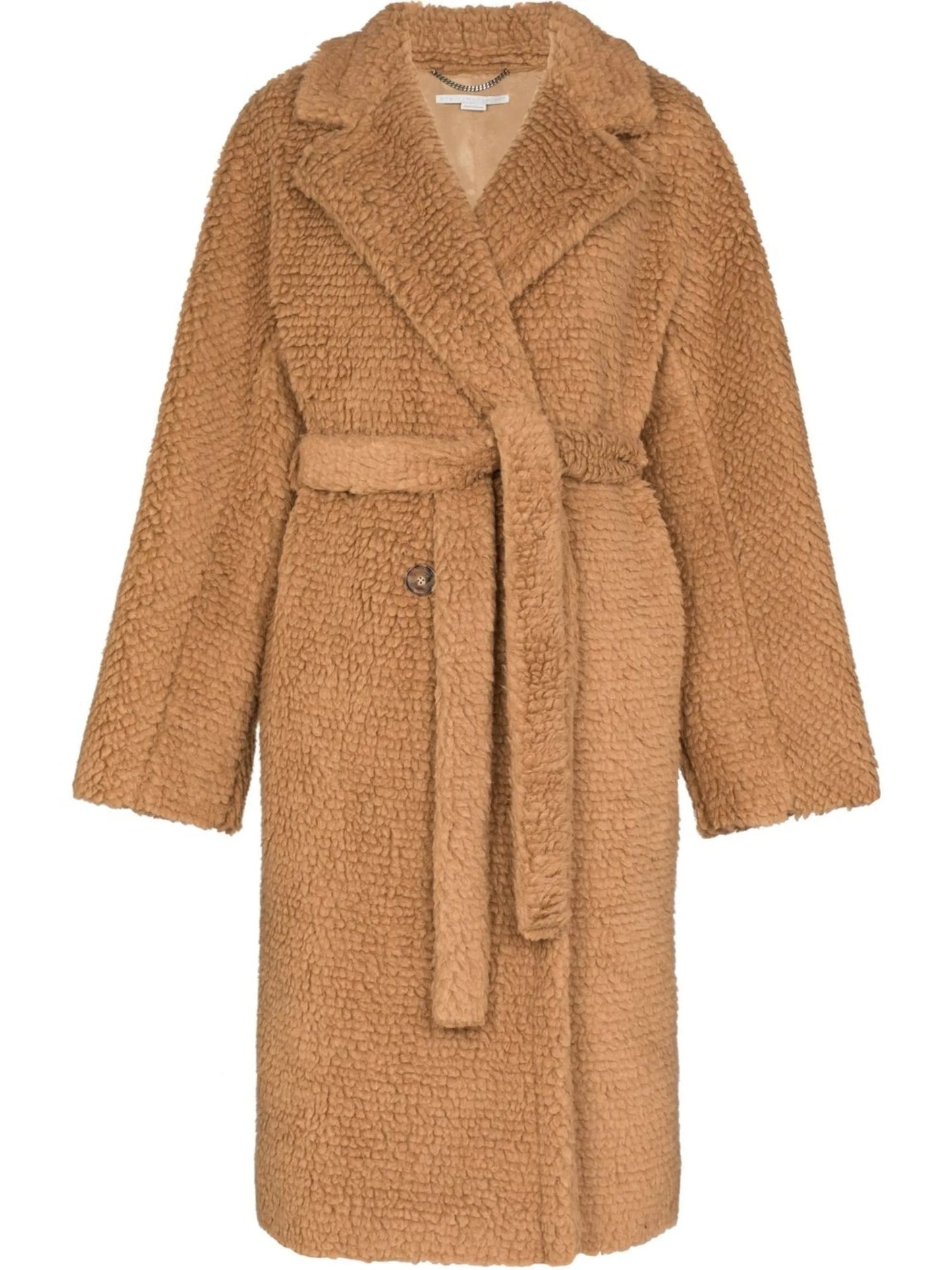 belted teddy coat