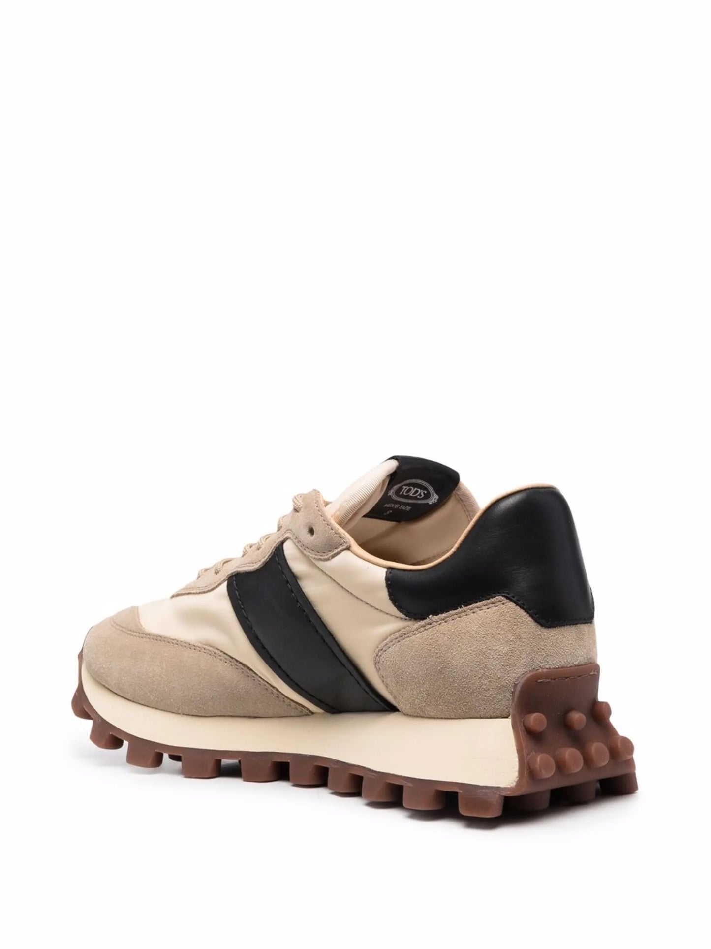 panelled low top sneakers