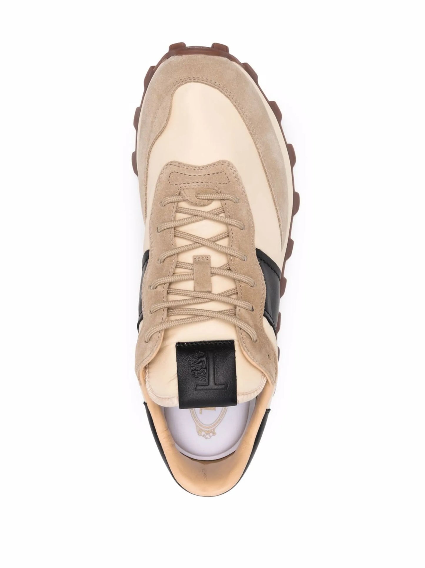 panelled low top sneakers