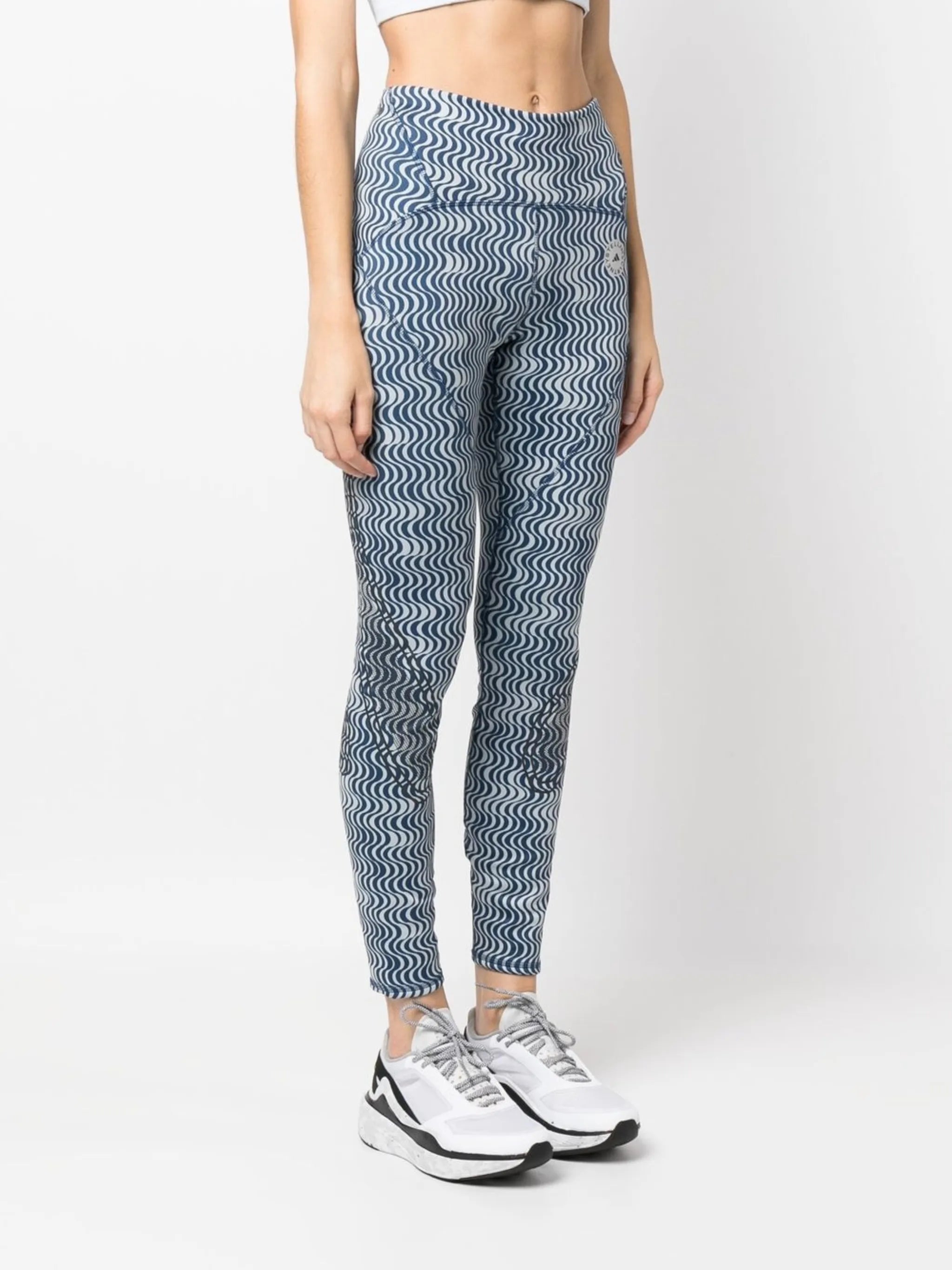 TruePace abstract-print running leggings