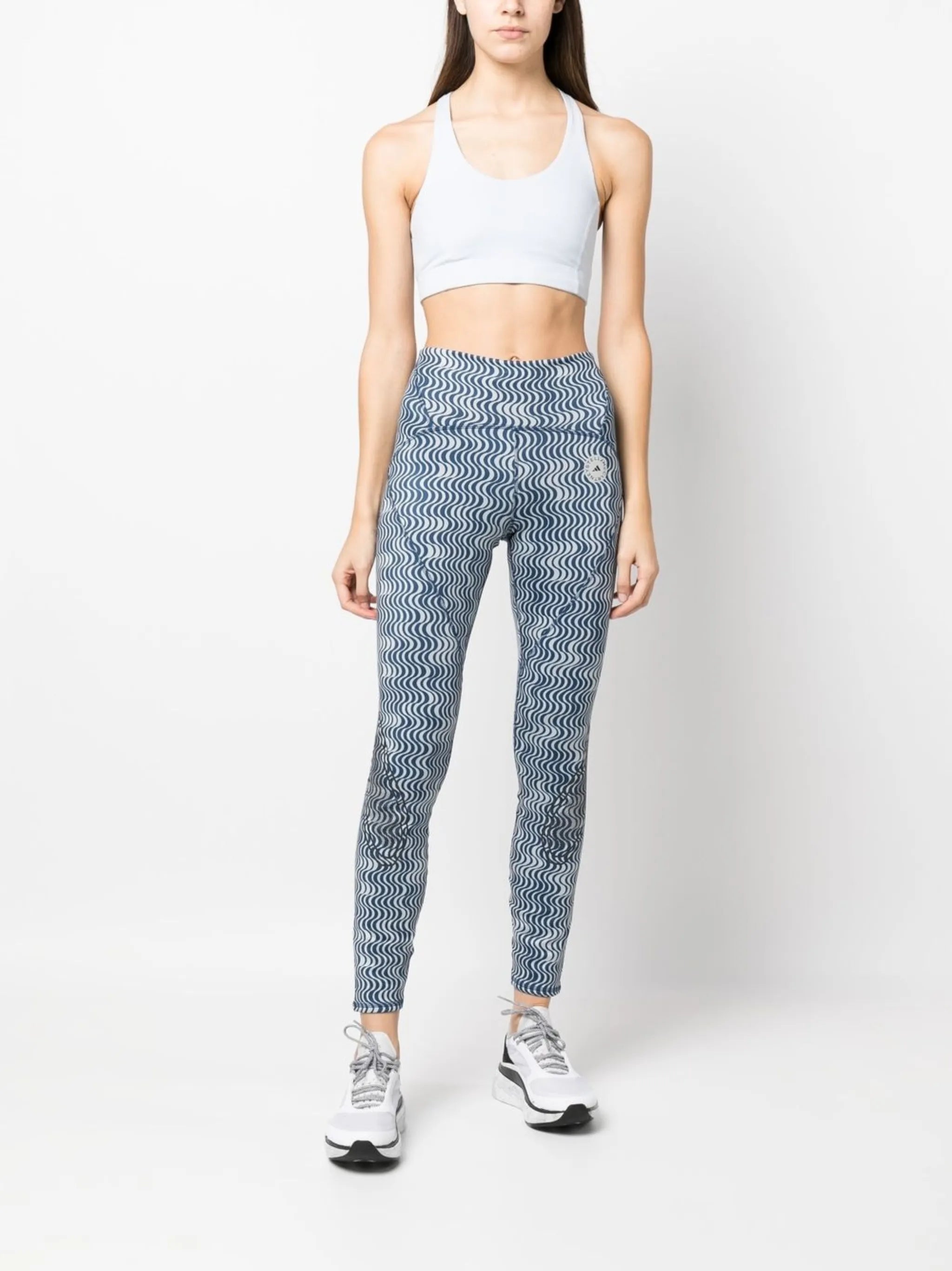 TruePace abstract-print running leggings