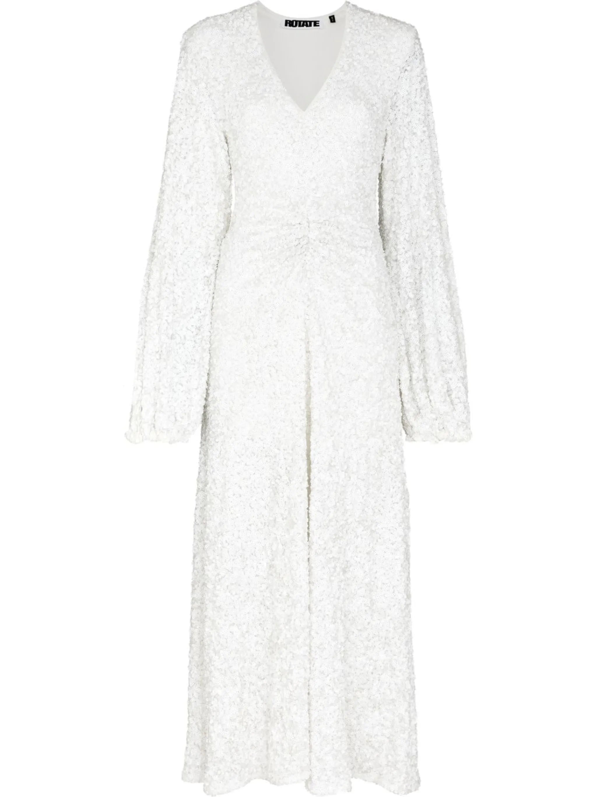Sirin sequinned V-neck dress