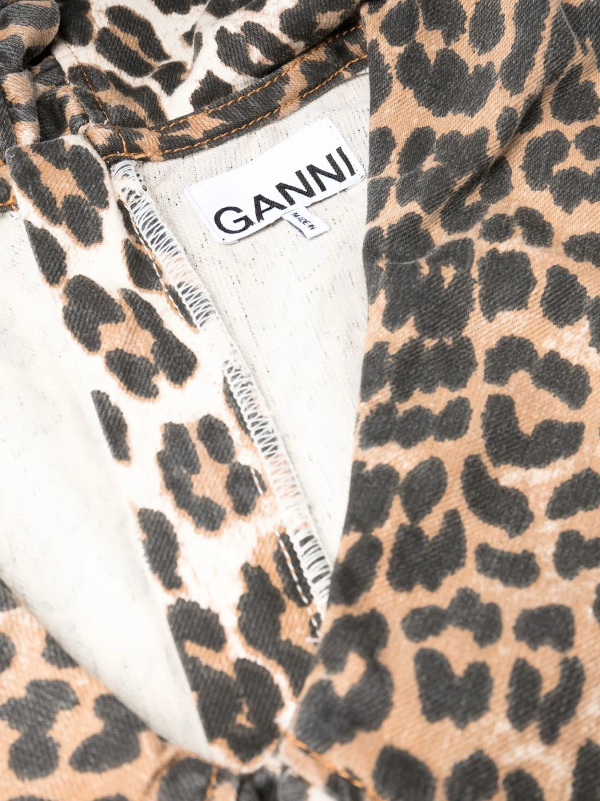 leopard-print midi dress