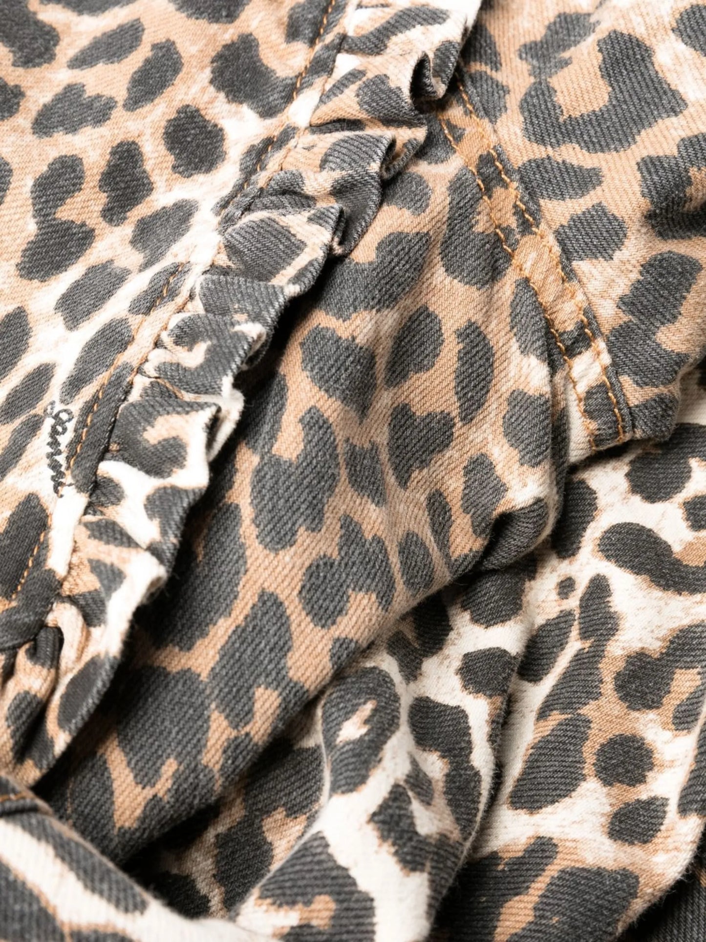 leopard-print midi dress