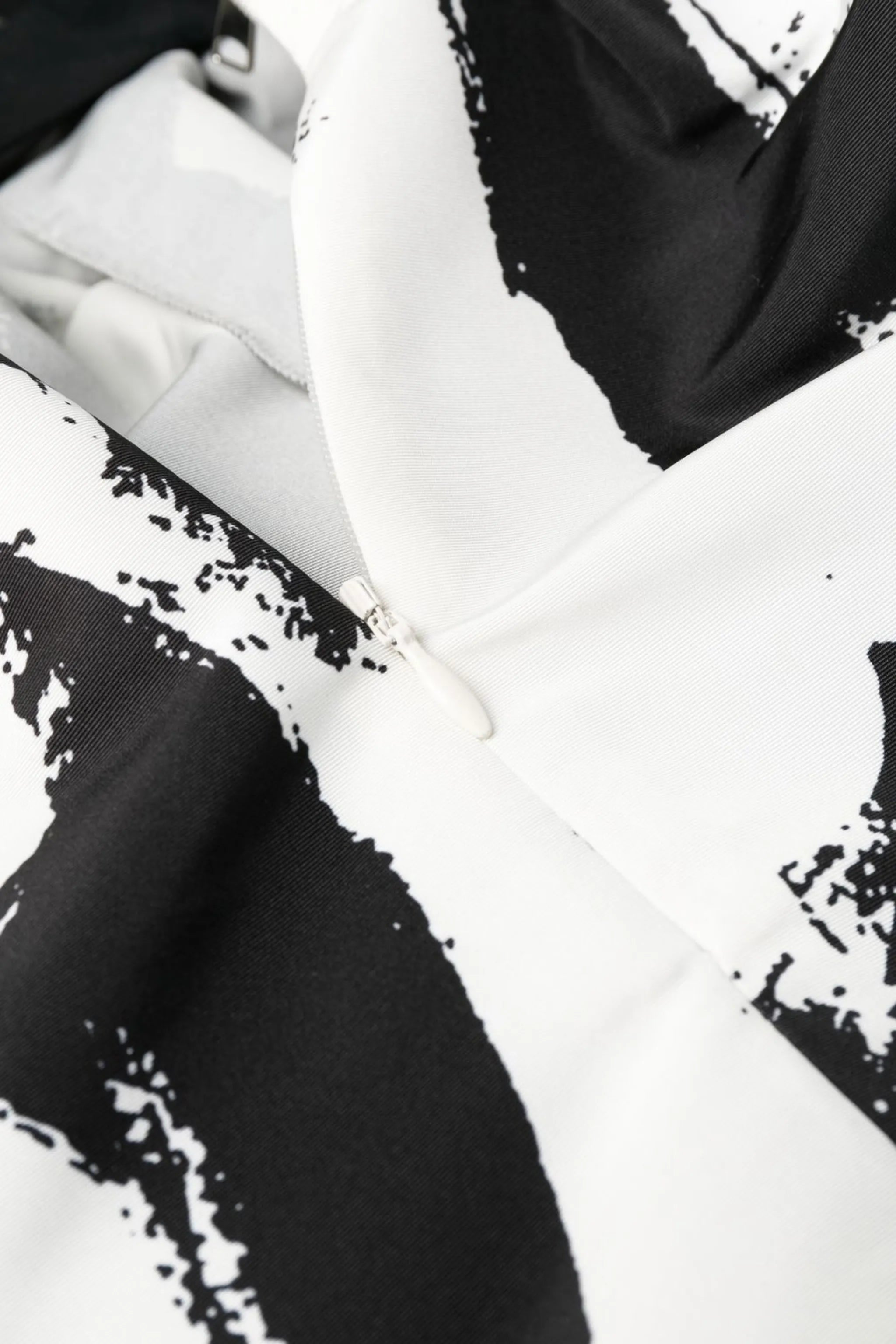 McQueen Graffiti print strapless dress