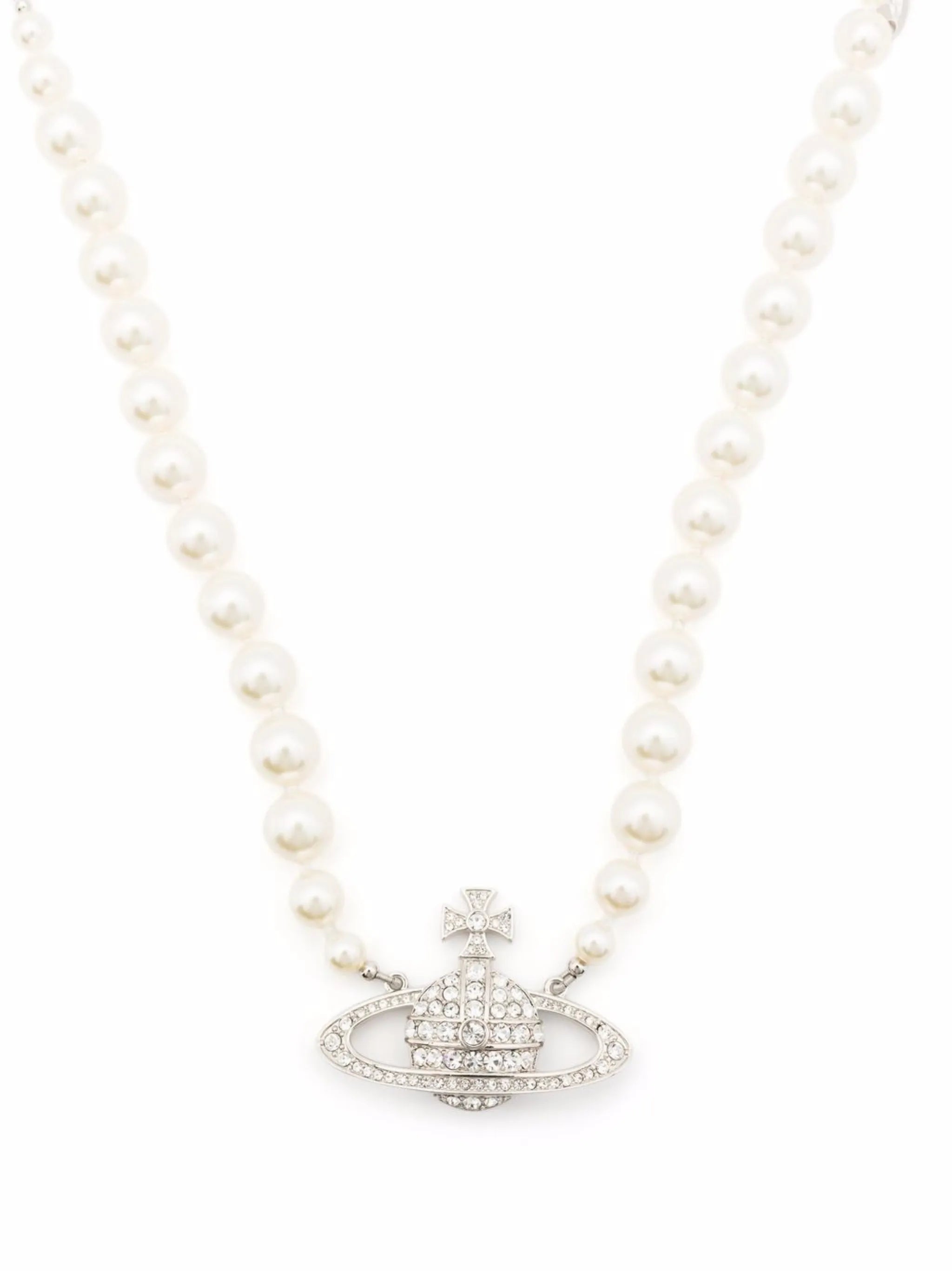 Orb crystal-embellished necklace