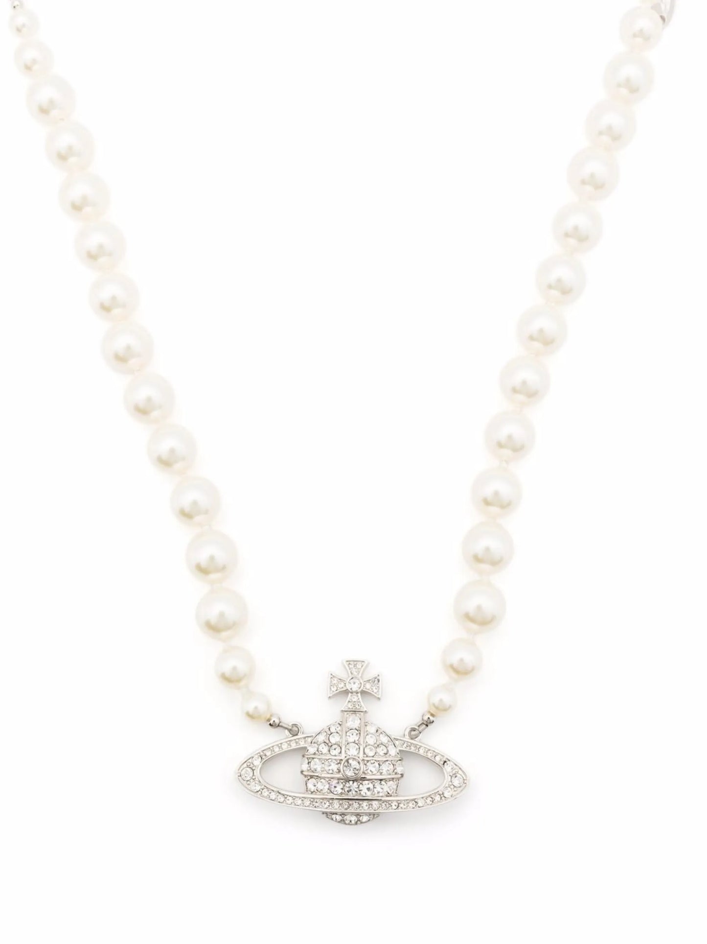 Orb crystal-embellished necklace