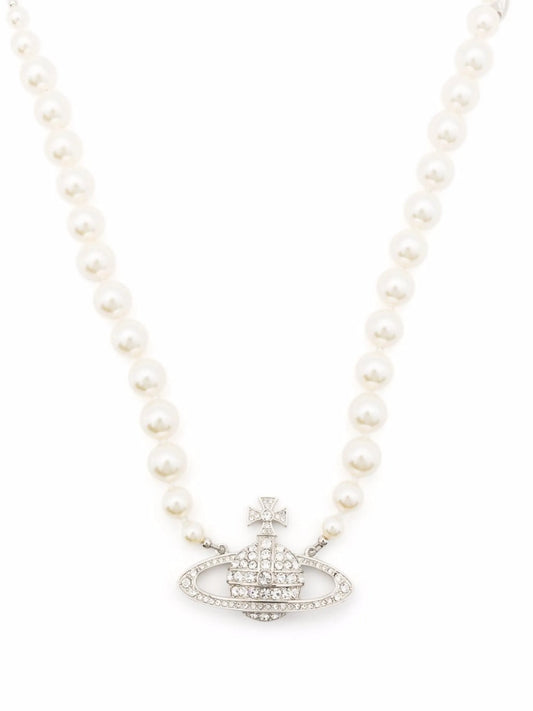 Orb crystal-embellished necklace