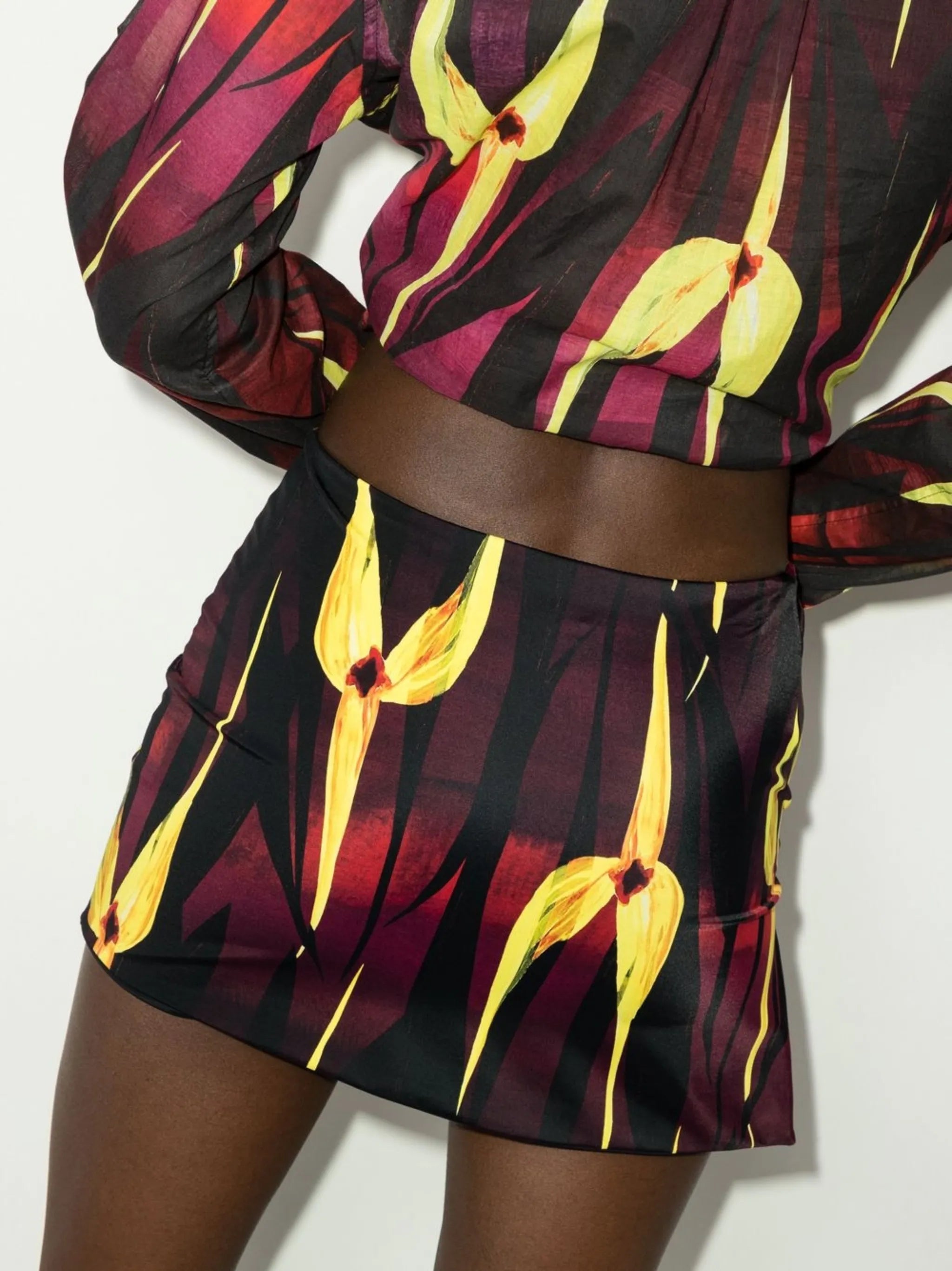 double-ring mini skirt