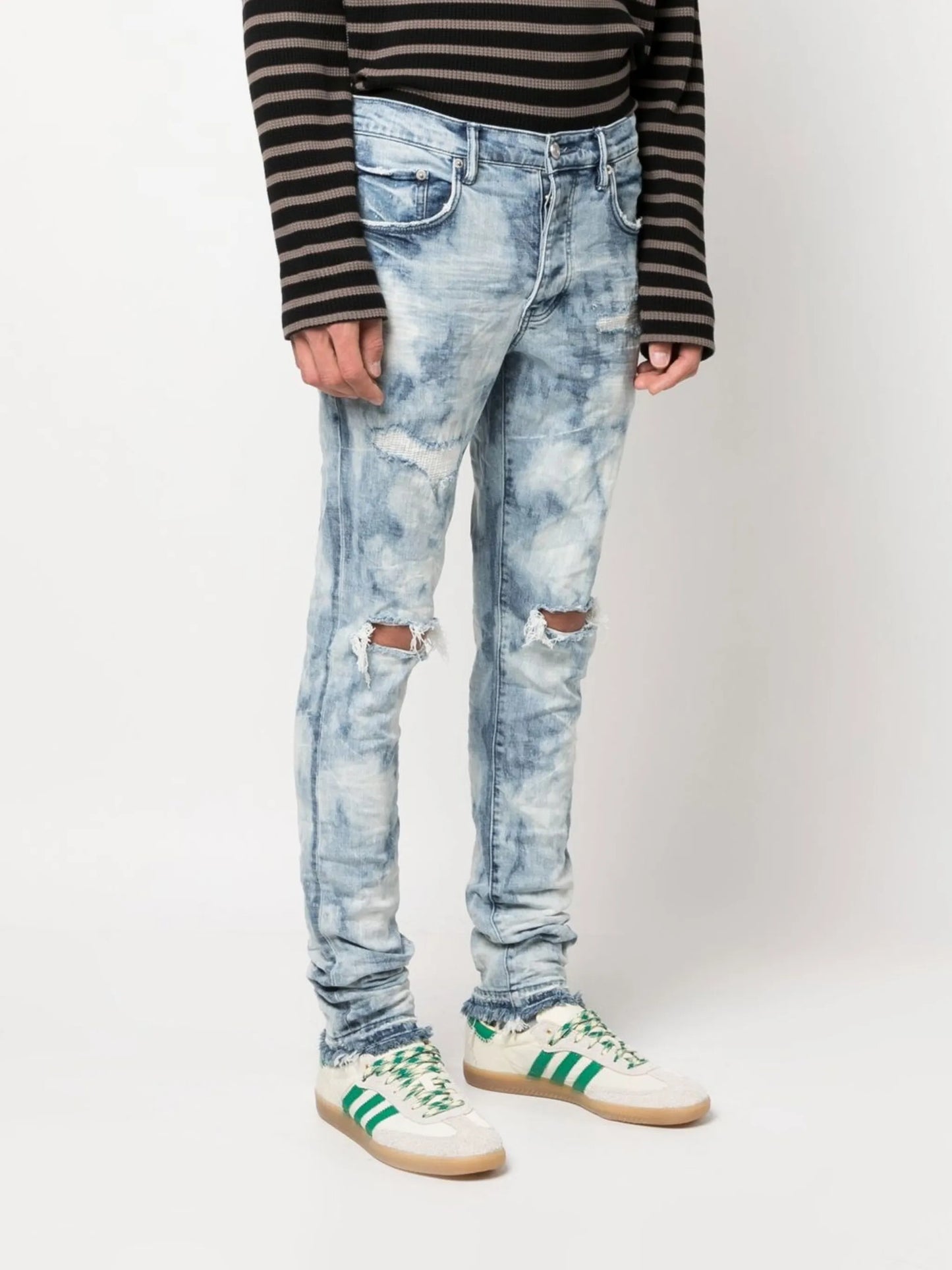 distressed skinny jeans
