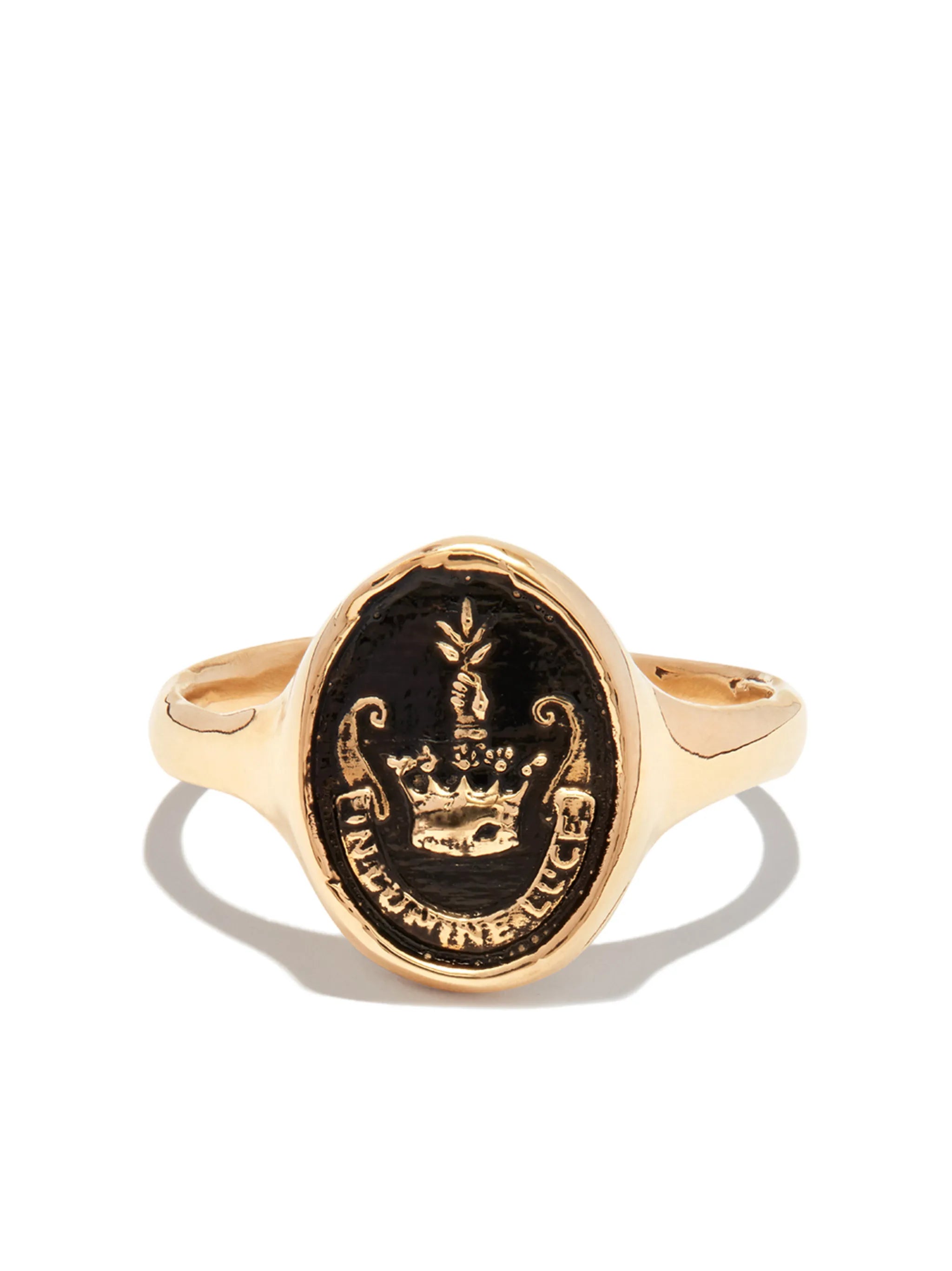 14kt yellow gold Inspiration signet ring