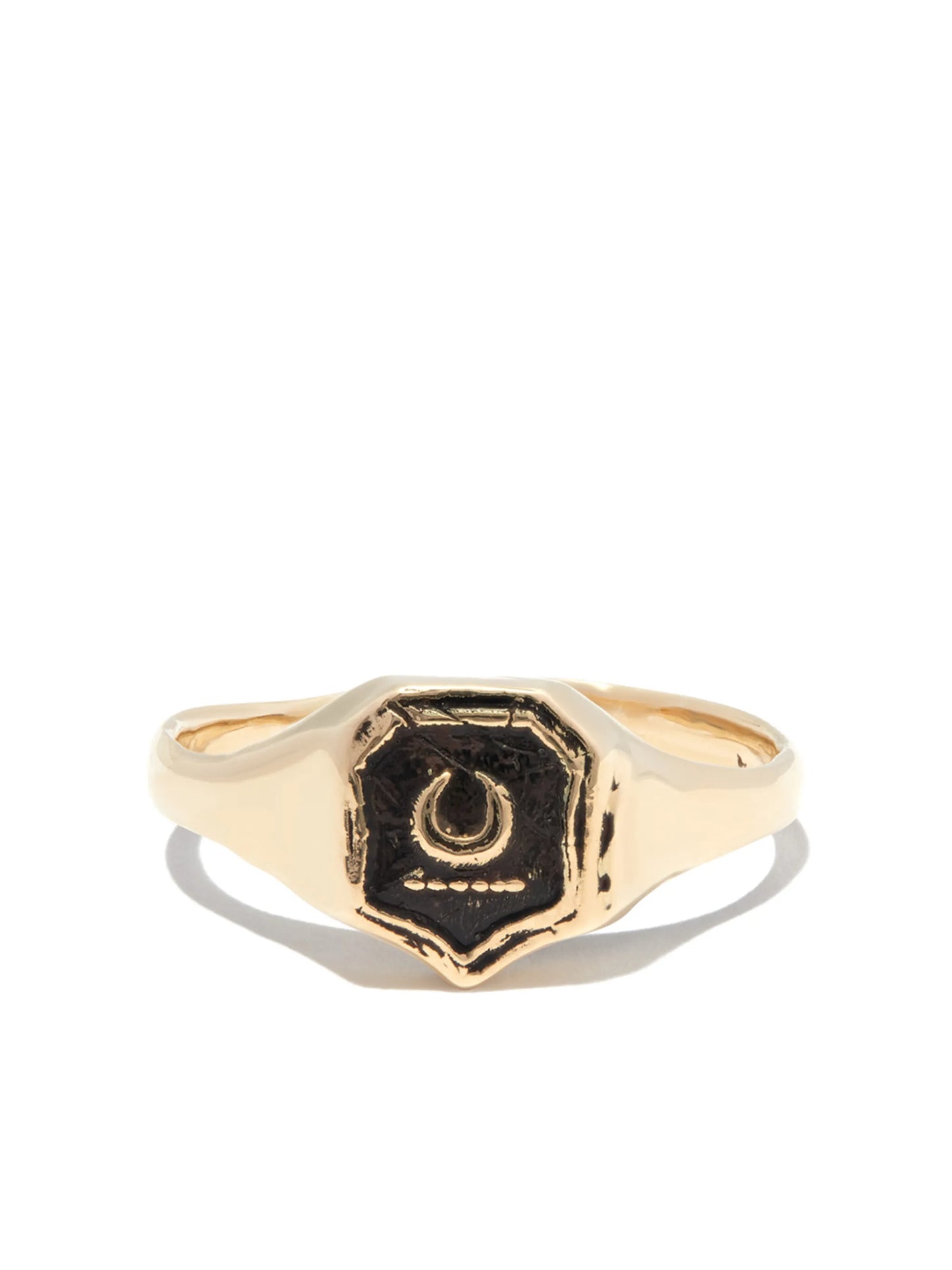 14kt yellow gold New Beginnings signet ring