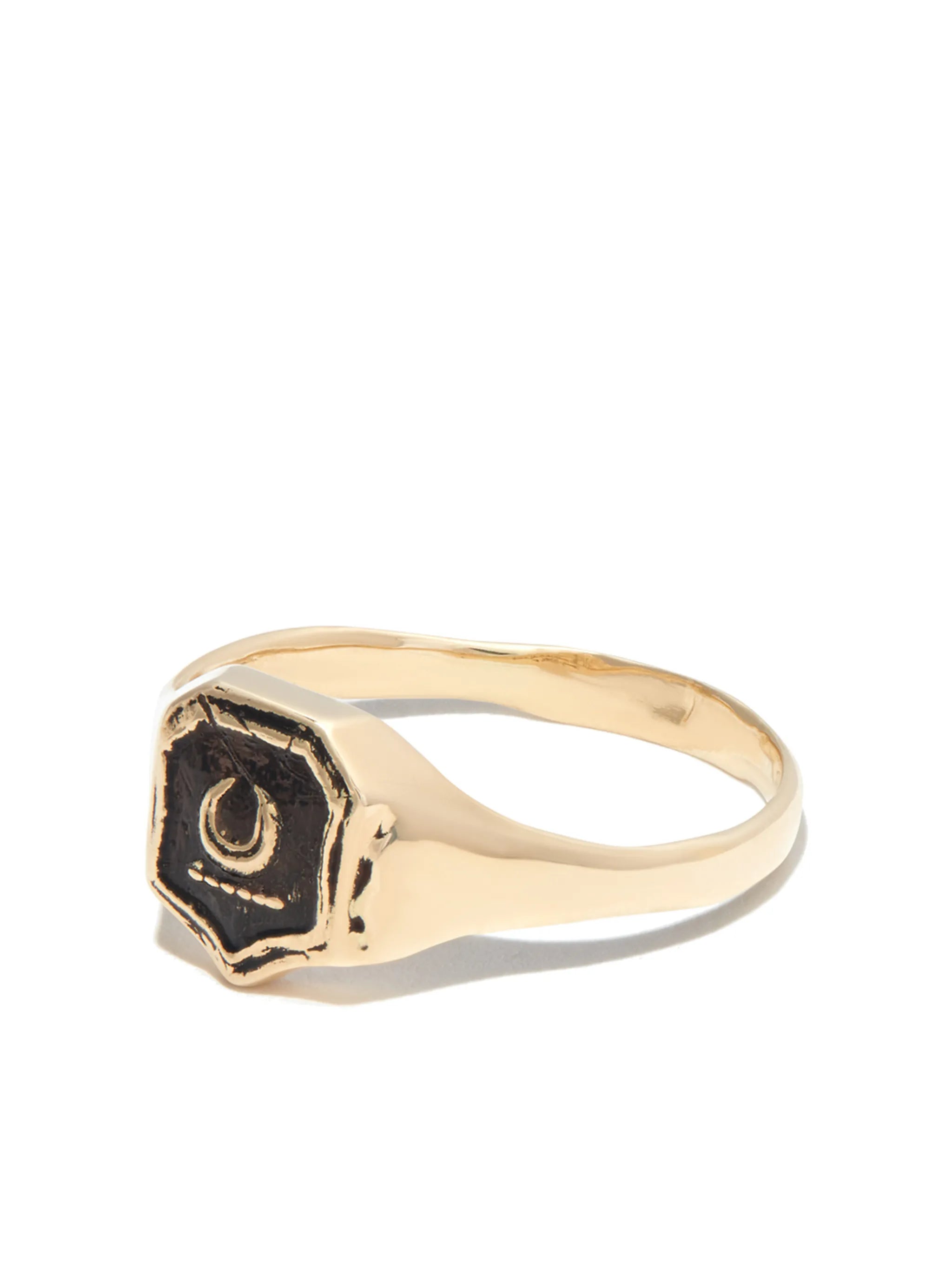 14kt yellow gold New Beginnings signet ring