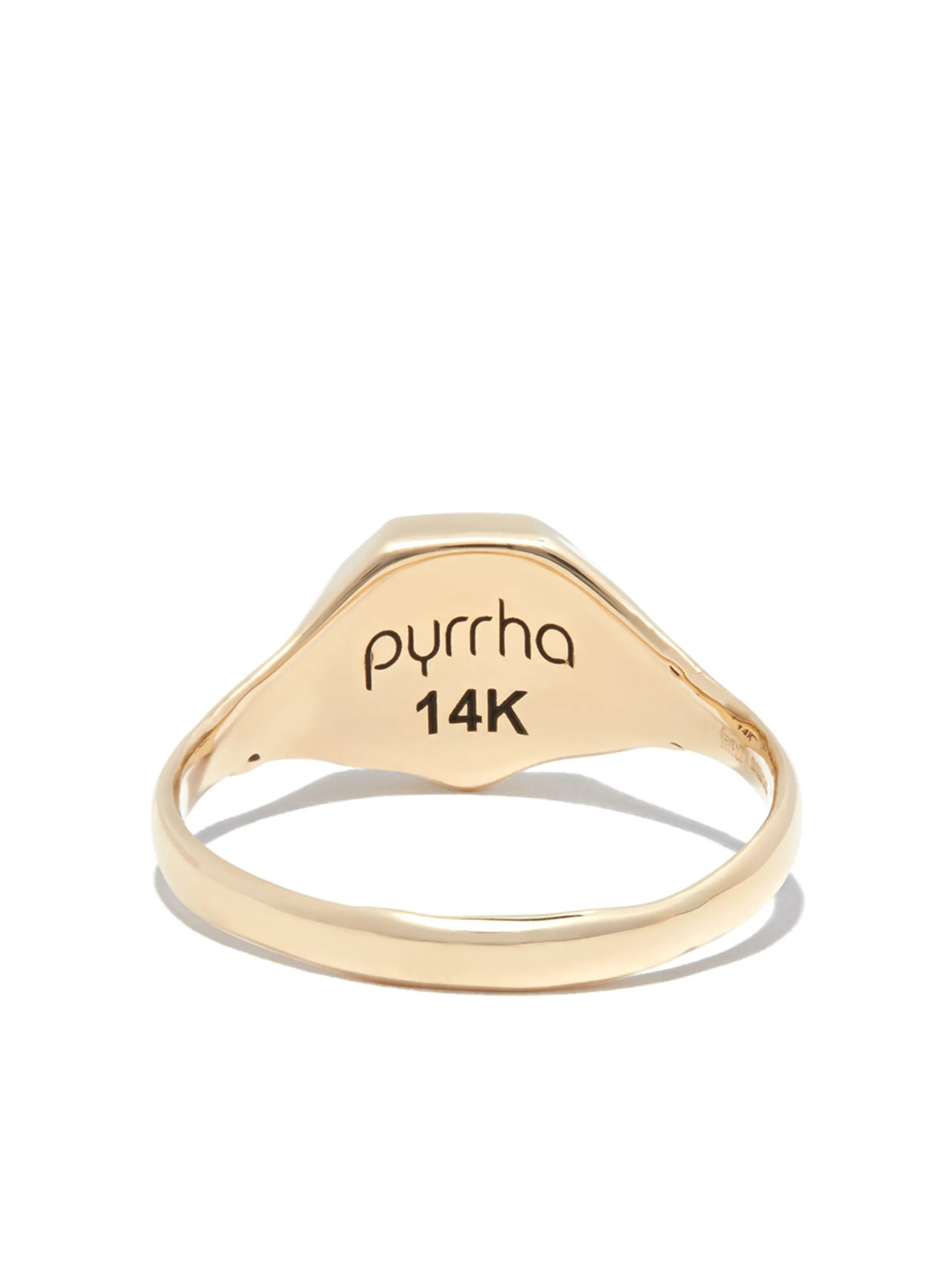 14kt yellow gold New Beginnings signet ring