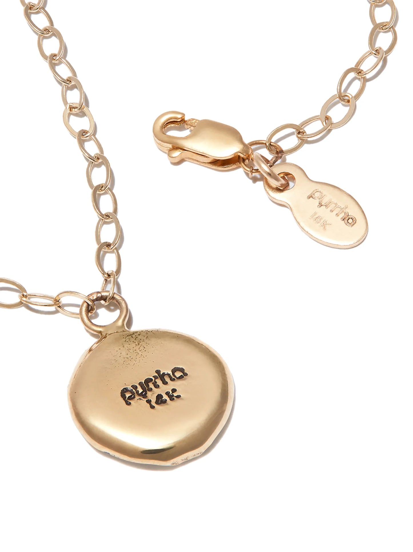 14kt yellow gold Luck & Protection charm bracelet
