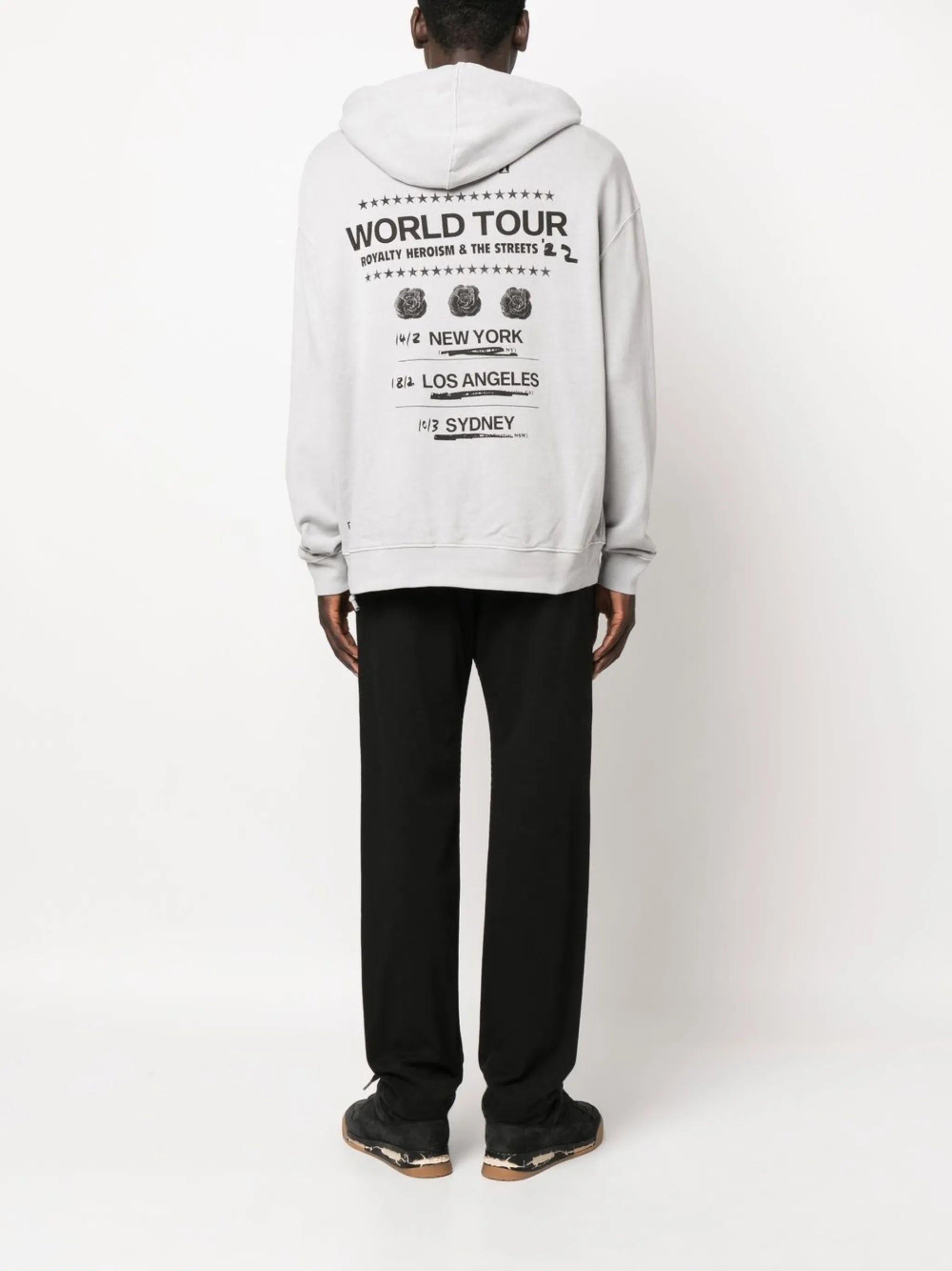 graphic-print hoodie