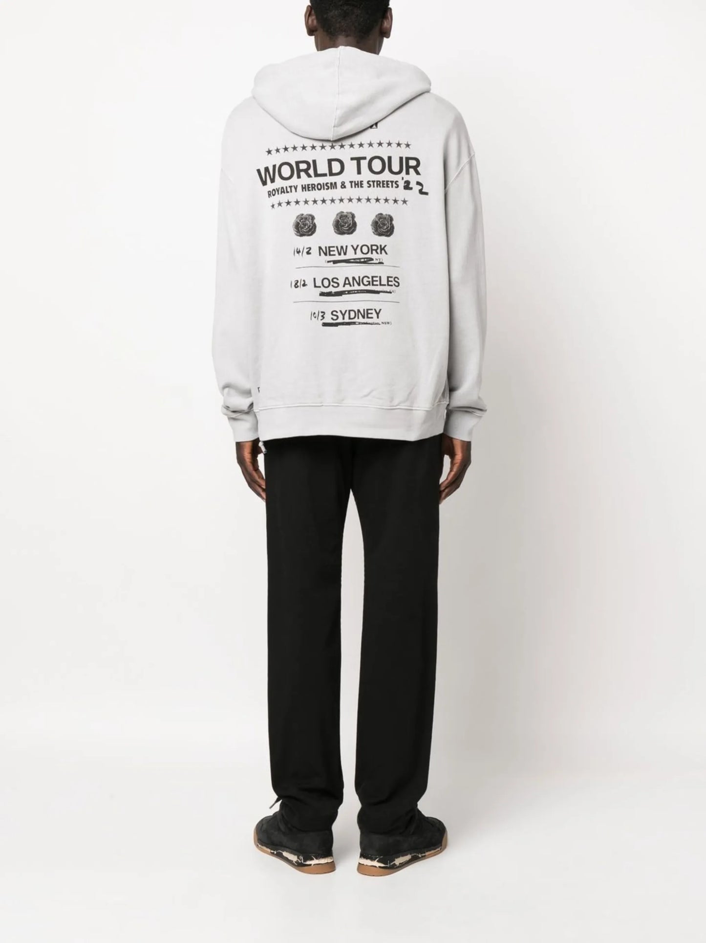 graphic-print hoodie