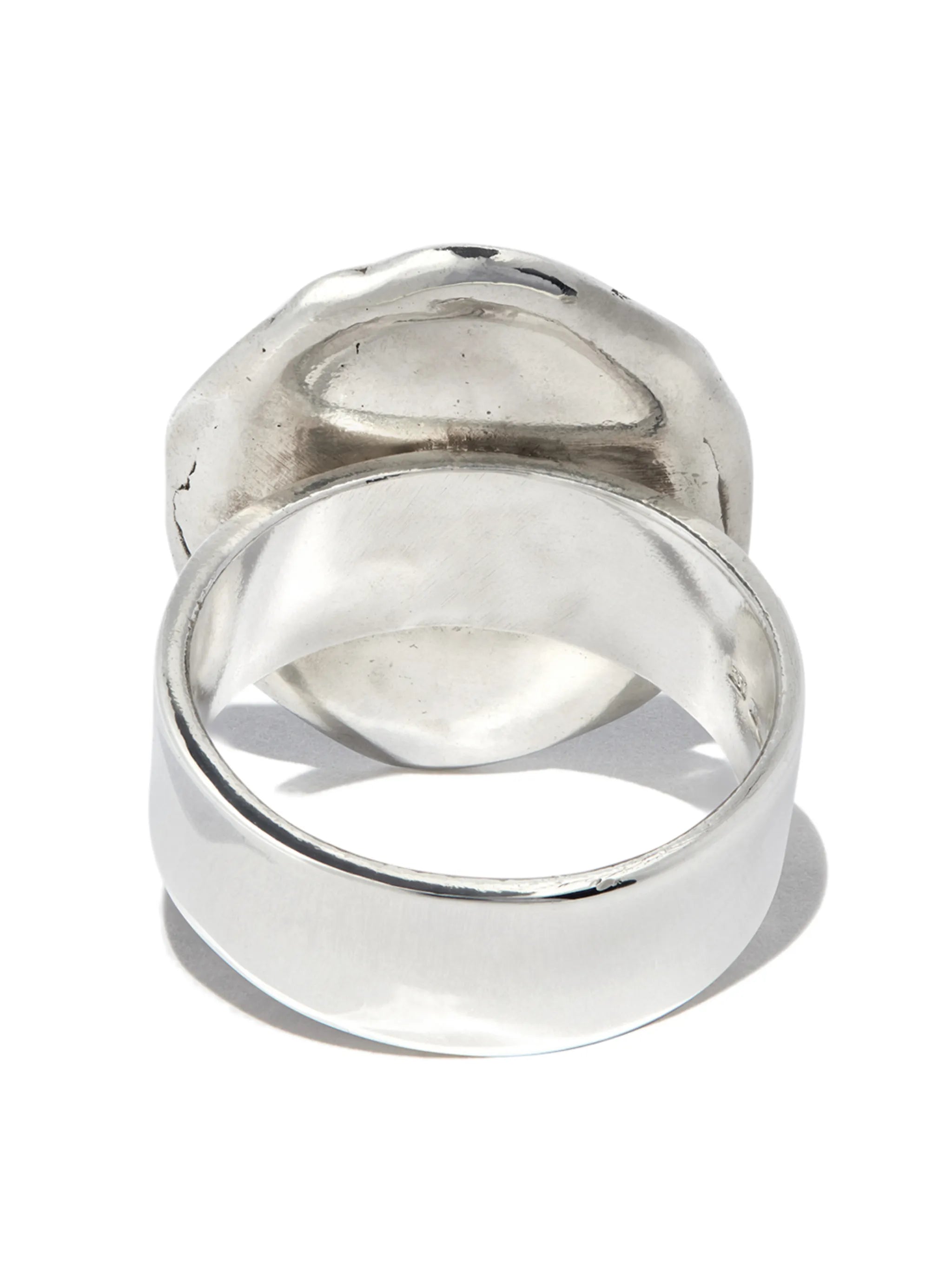 silver Struggle and Emerge signet ring