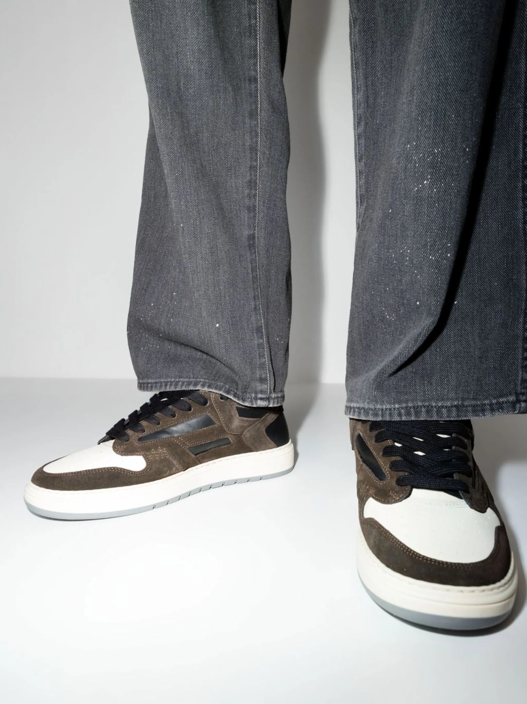 Reptor Low panelled sneakers