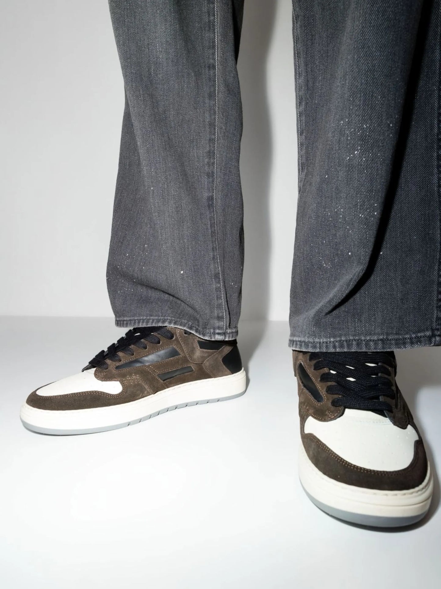 Reptor Low panelled sneakers