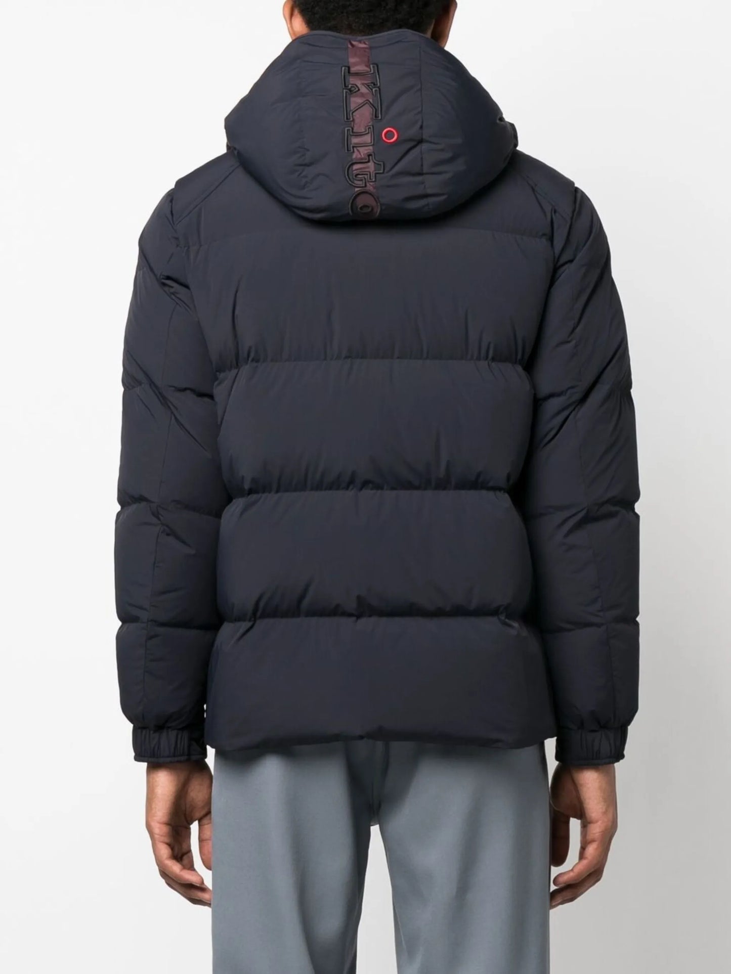zipped-up padded jacket