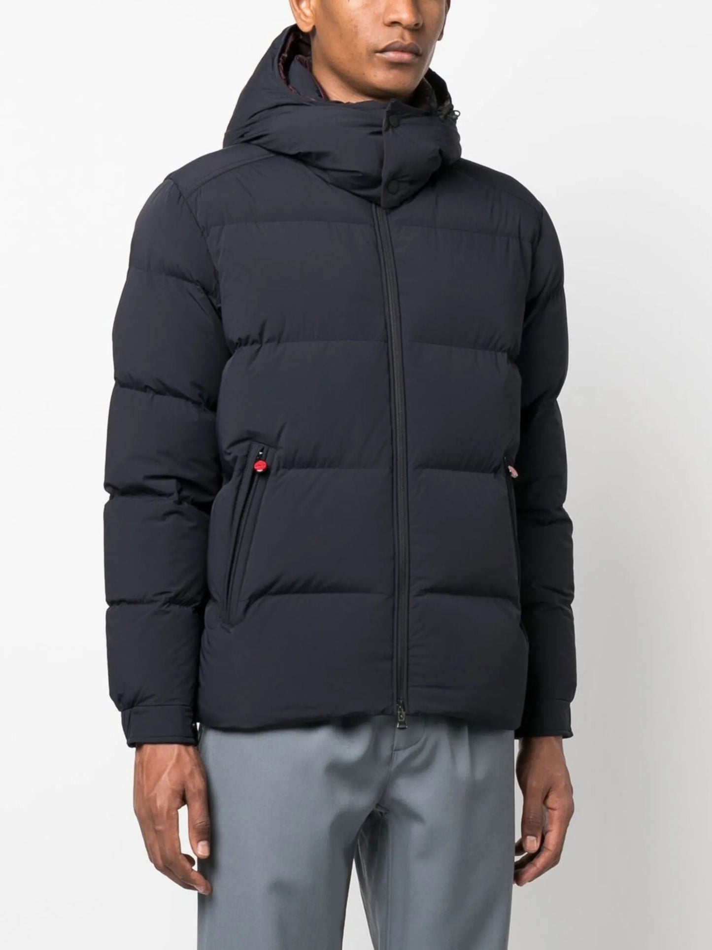 zipped-up padded jacket