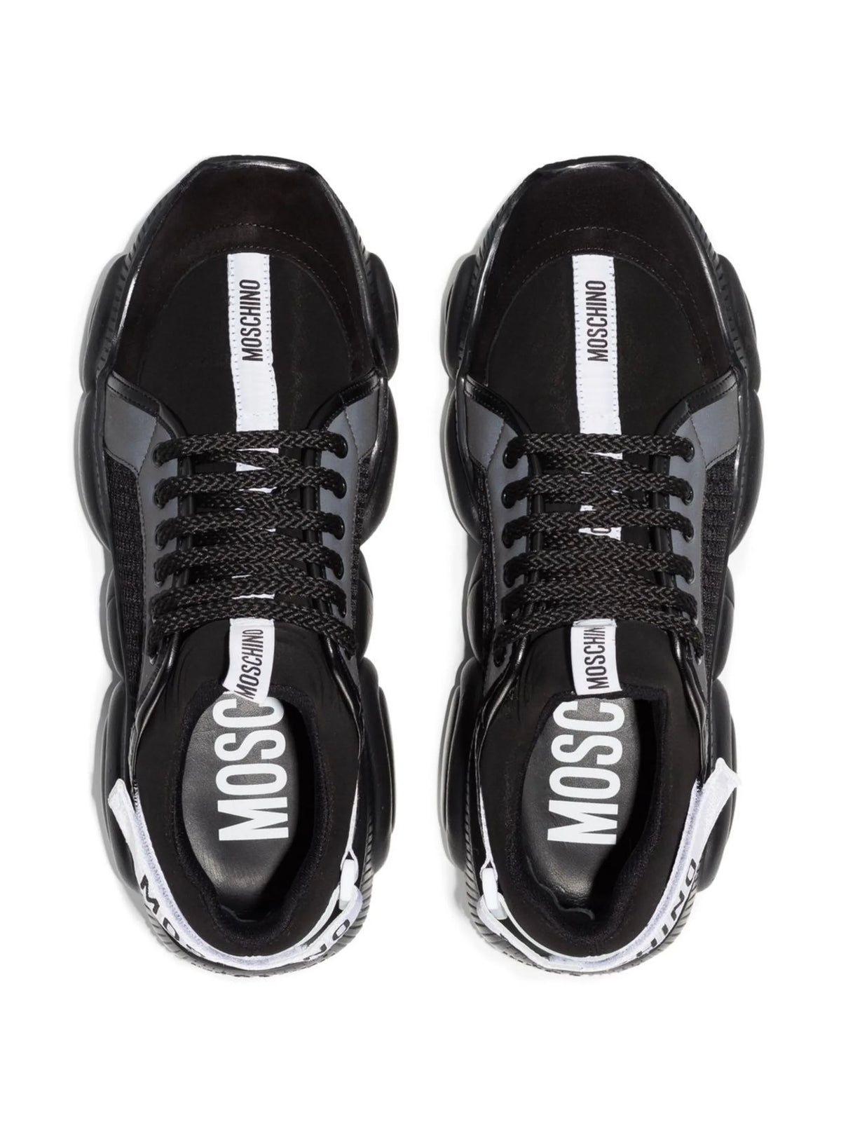 chunky-sole logo-strap sneakers