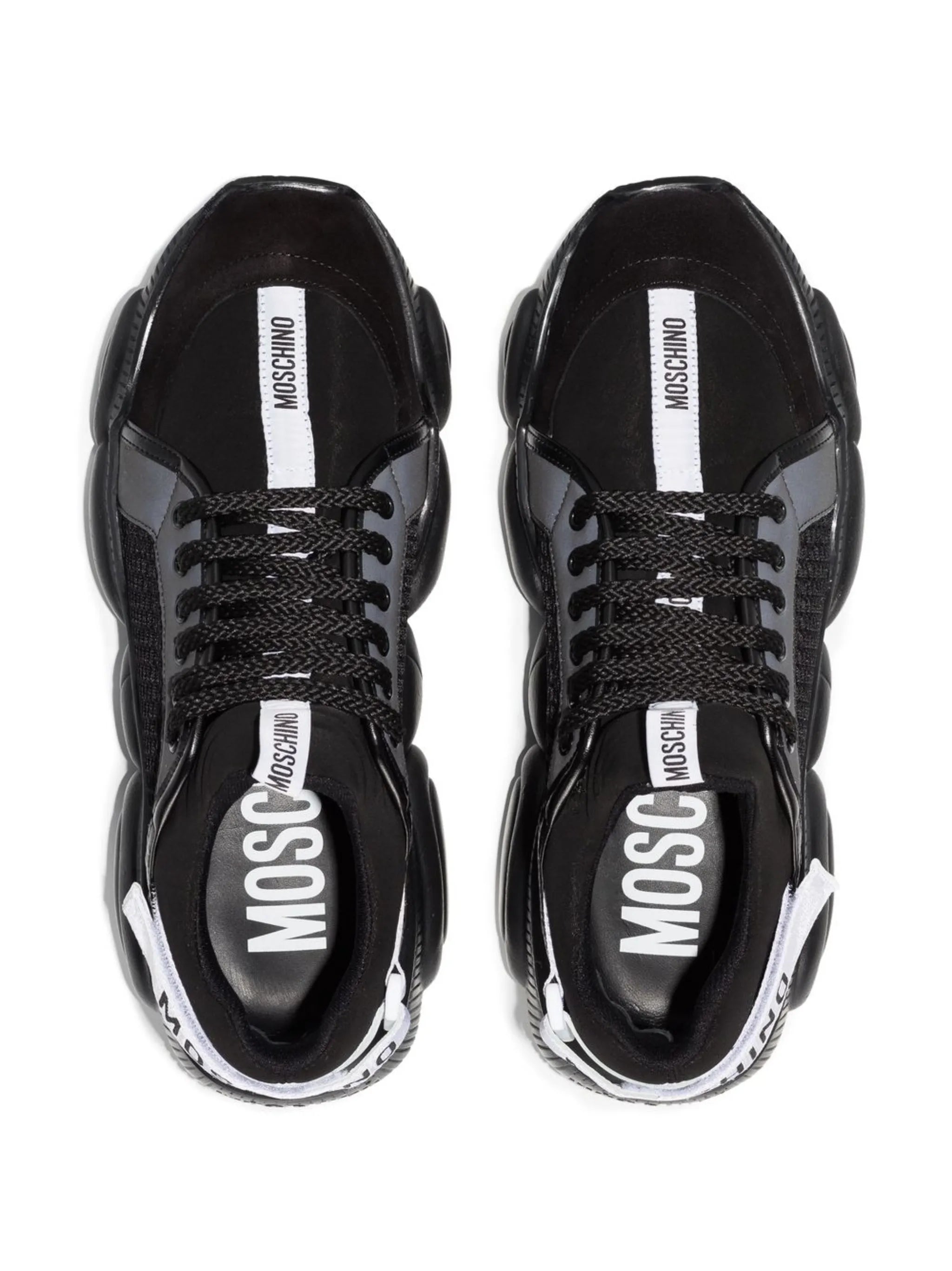 chunky-sole logo-strap sneakers
