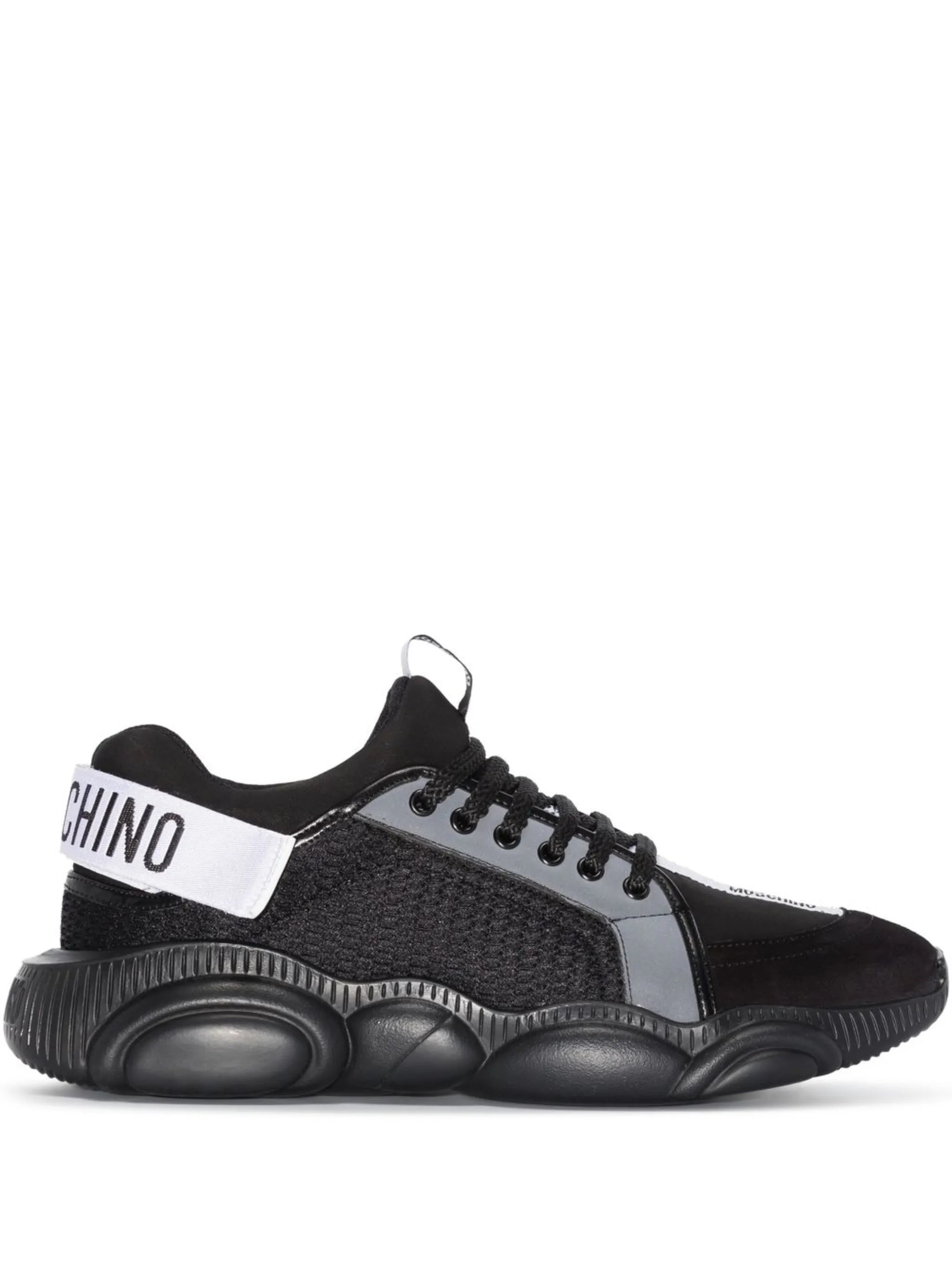 chunky-sole logo-strap sneakers