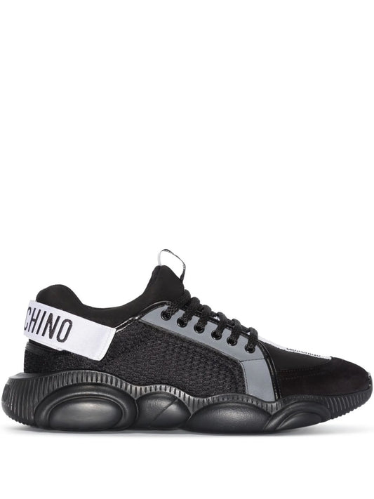chunky-sole logo-strap sneakers