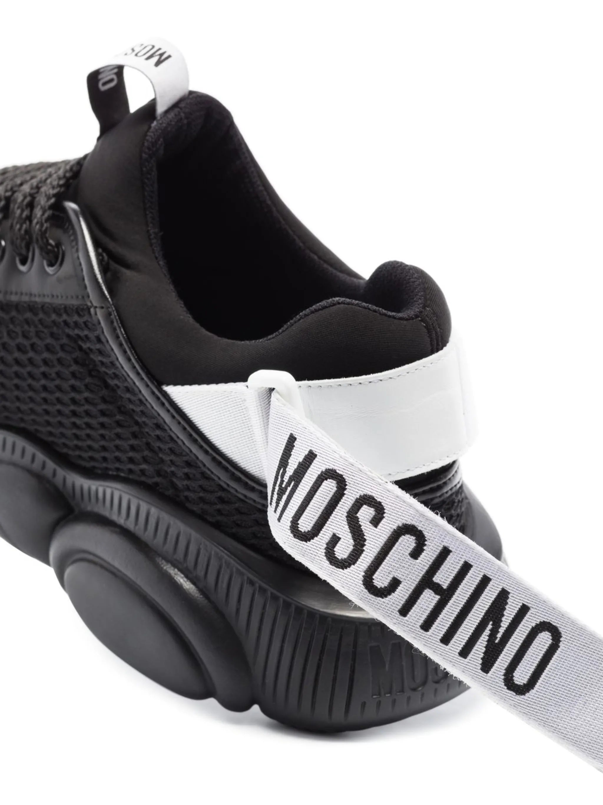 chunky-sole logo-strap sneakers
