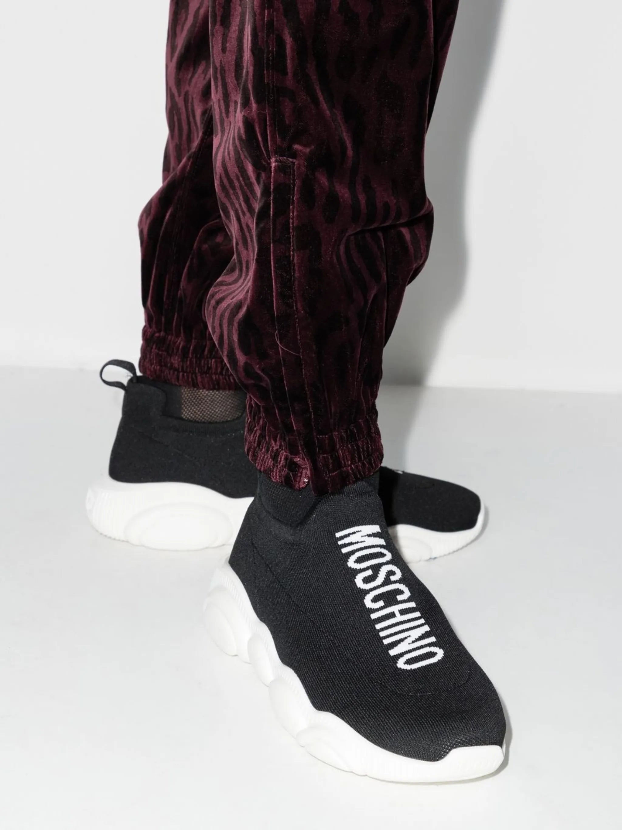 logo-print sock-style sneakers
