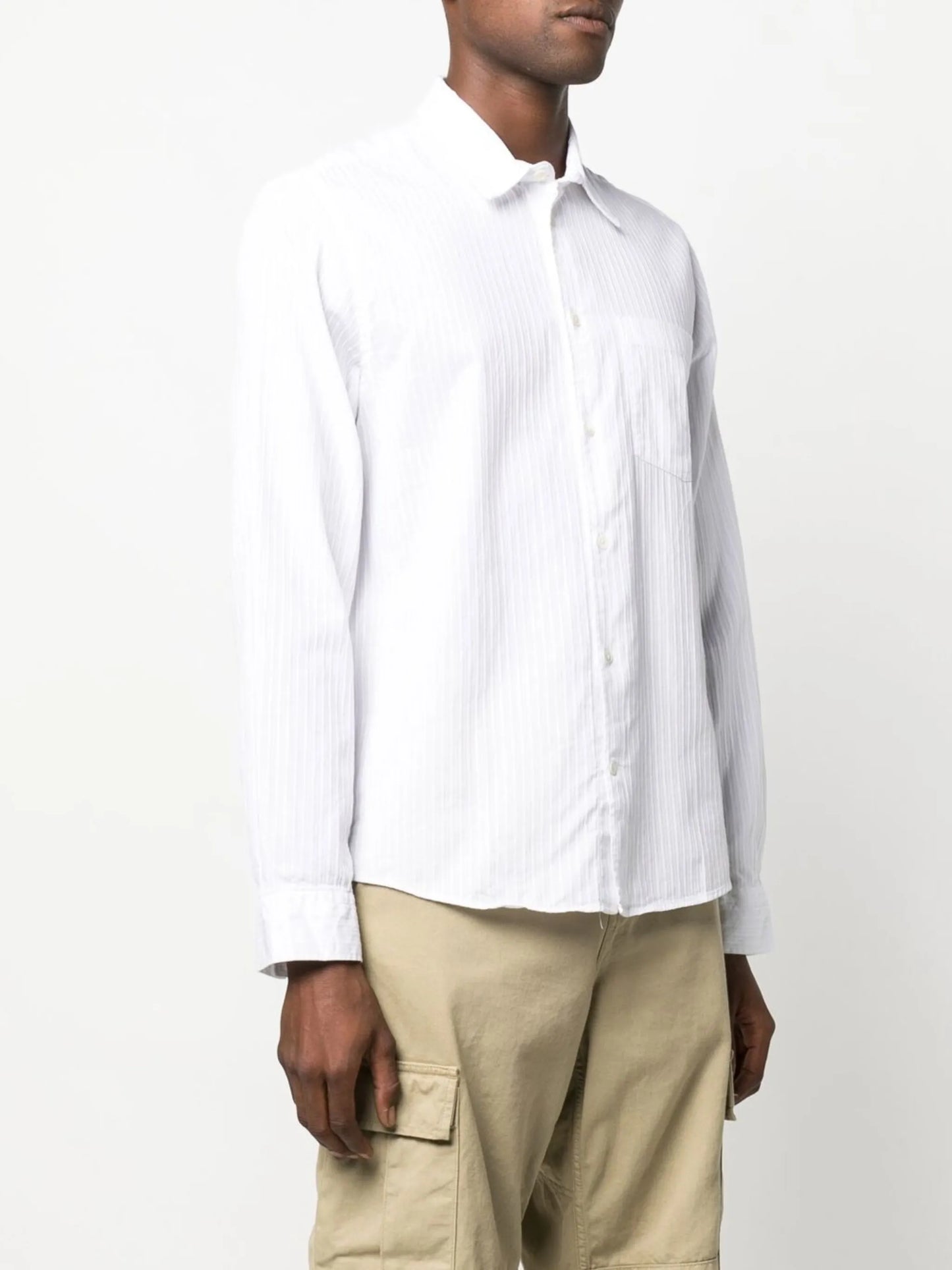 Timothy long-sleeve striped shirt