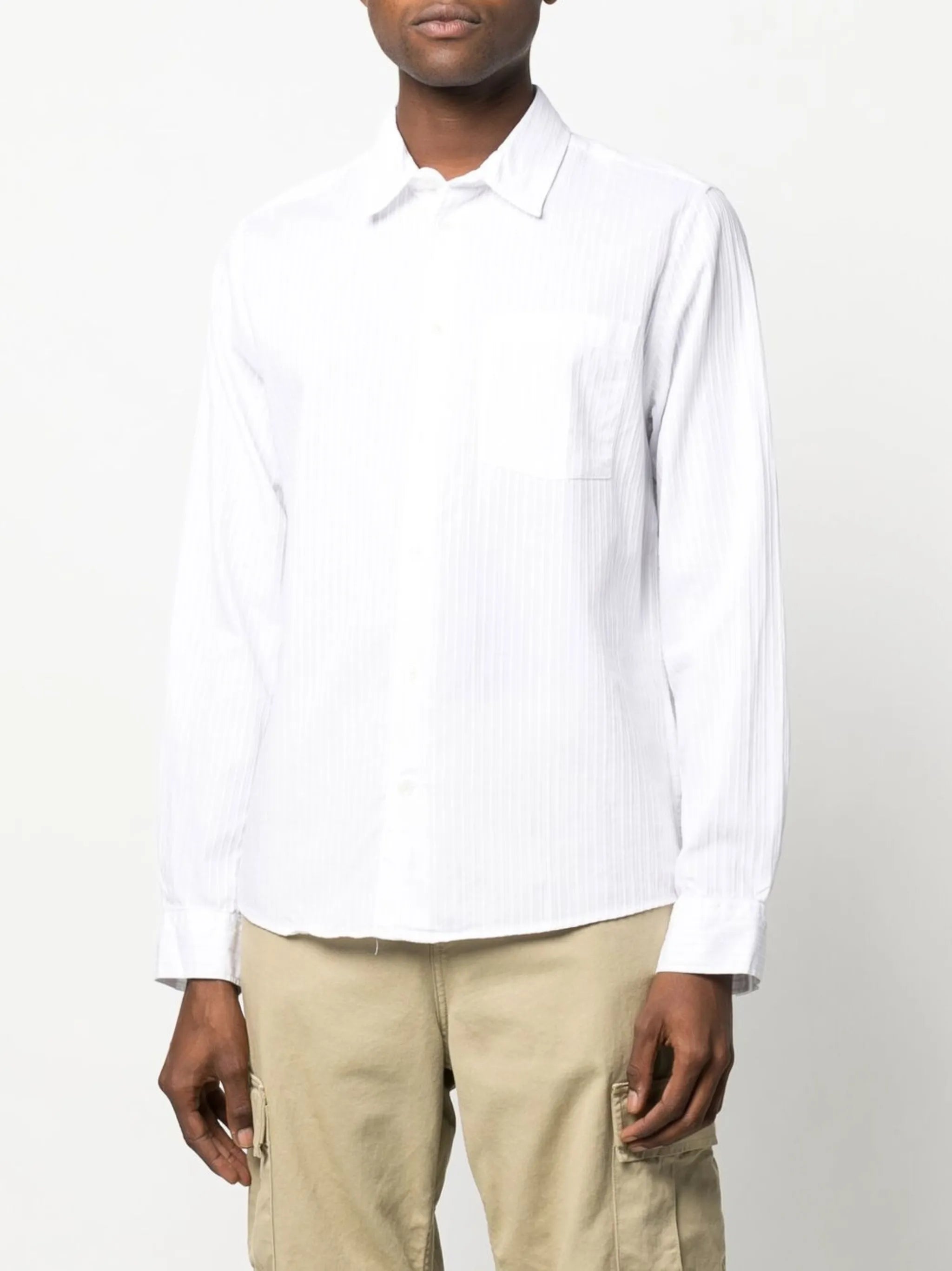 Timothy long-sleeve striped shirt